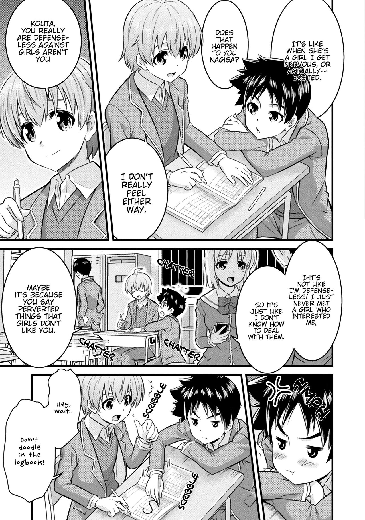 [Kaneko Naoya] Ch. 1 Osananajimi wa Hybrid (TS gakuen no nichijo 1) [English] [Digital] image number 4