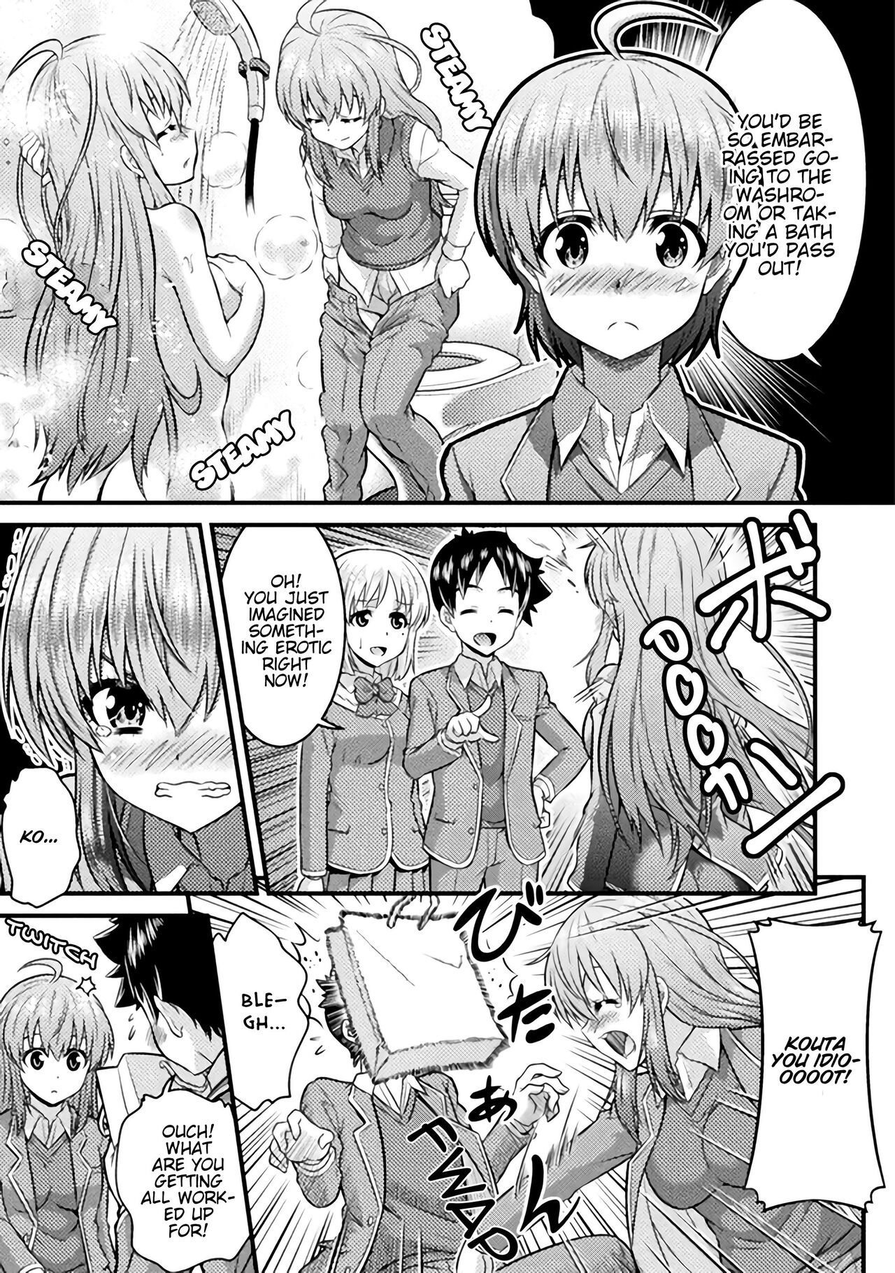 [Kaneko Naoya] Ch. 1 Osananajimi wa Hybrid (TS gakuen no nichijo 1) [English] [Digital] image number 14