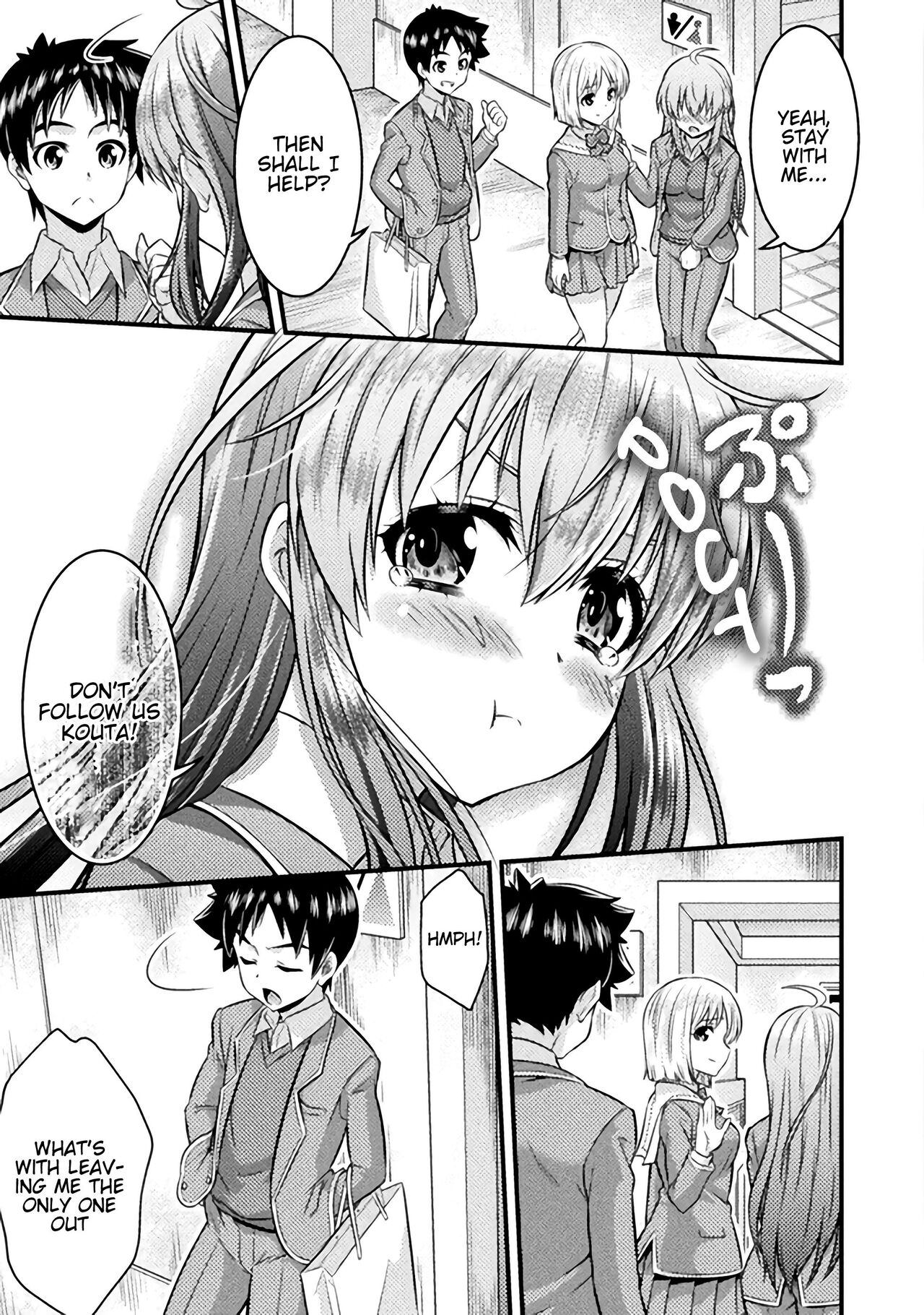 [Kaneko Naoya] Ch. 1 Osananajimi wa Hybrid (TS gakuen no nichijo 1) [English] [Digital] image number 16