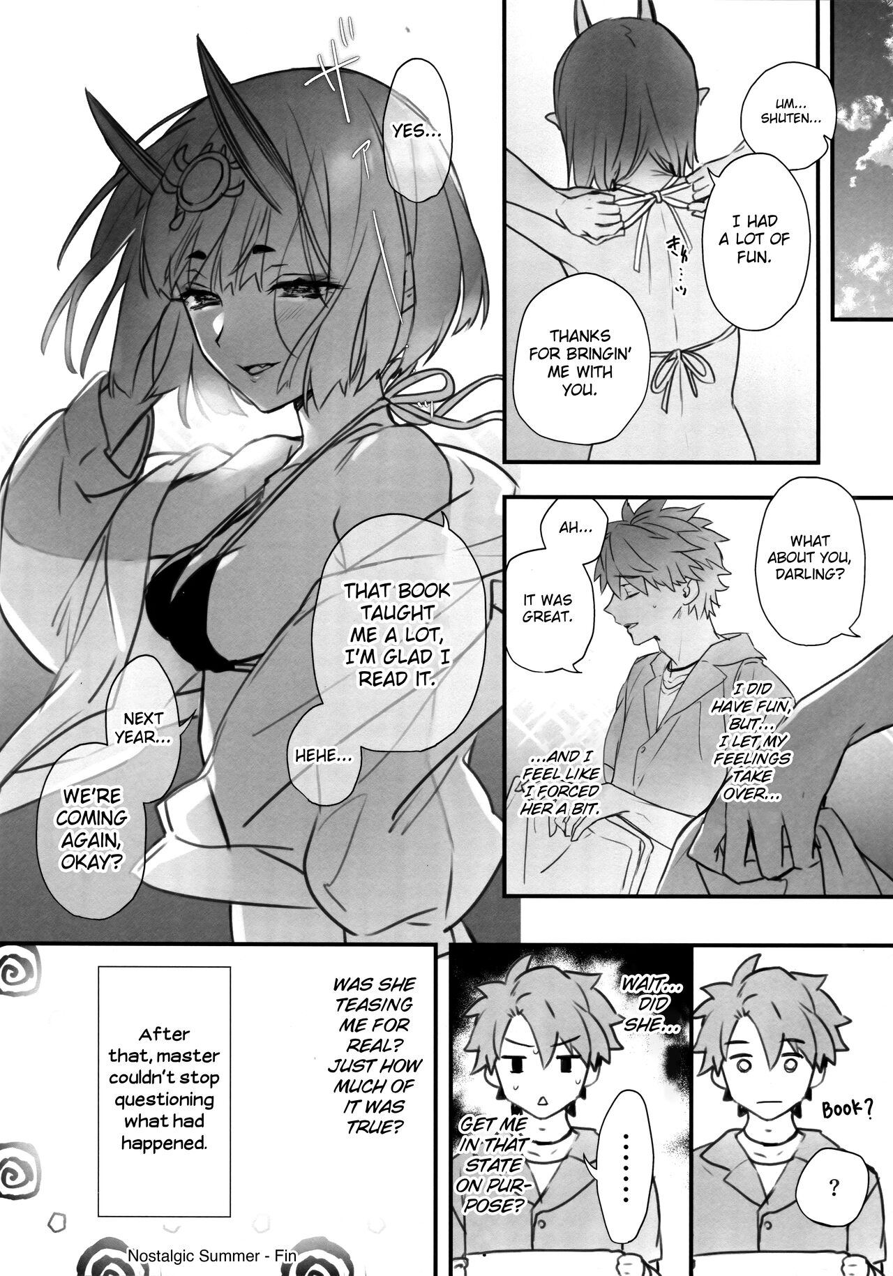 (C100) [Junjou Harinezumi (Kaguyuzu)] Nostalgic Summer (Fate/Grand Order) [English] [Shiromaru] Bildnummer 15