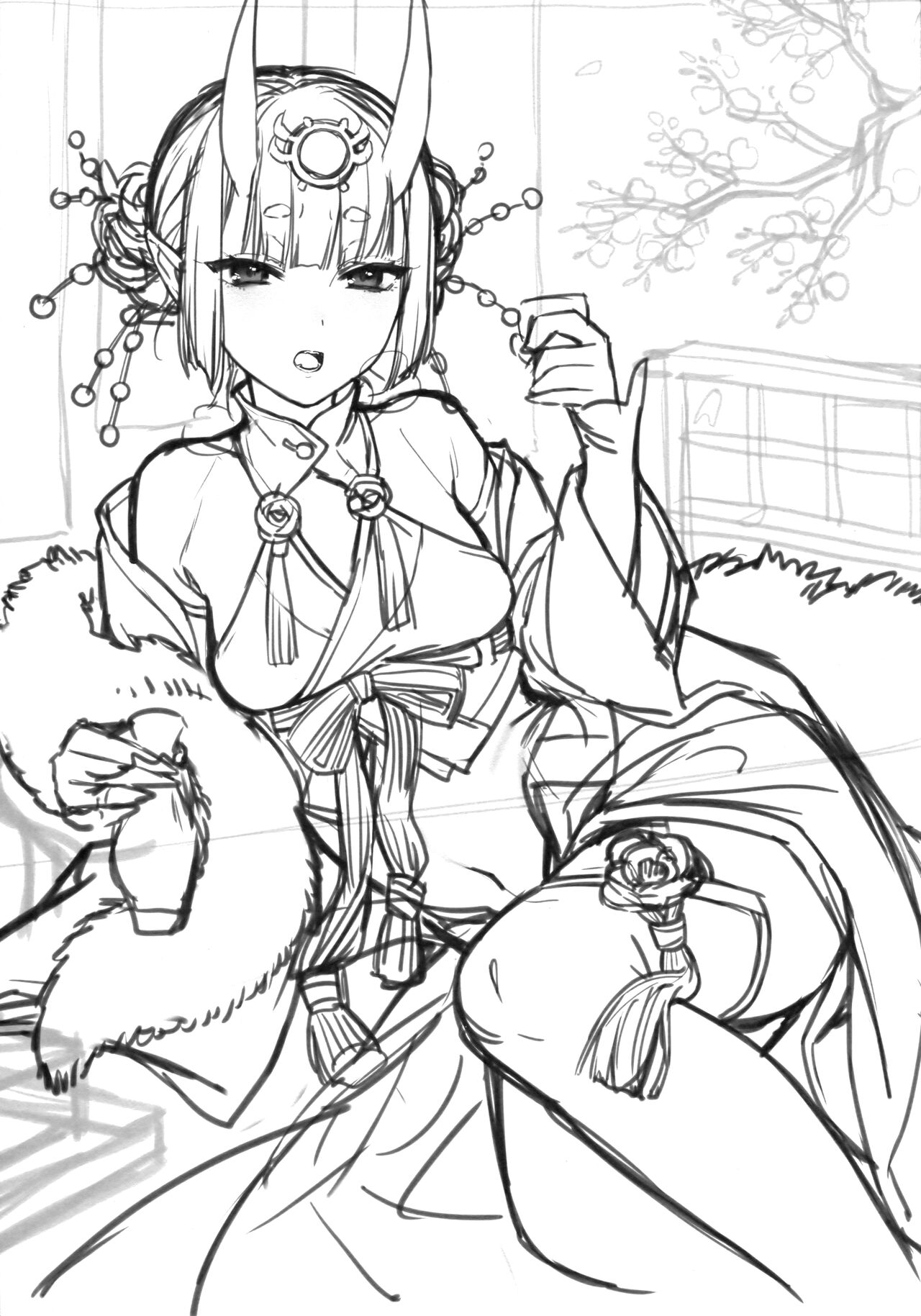 (C97) [Junjou Harinezumi (Kaguyuzu)] Shuten-chan wa Monotarinai - Shuten Douji is not enough  | Shuten-chan Wants To Be Satisfied (Fate/Grand Order) [English] [Shiromaru] Bildnummer 15