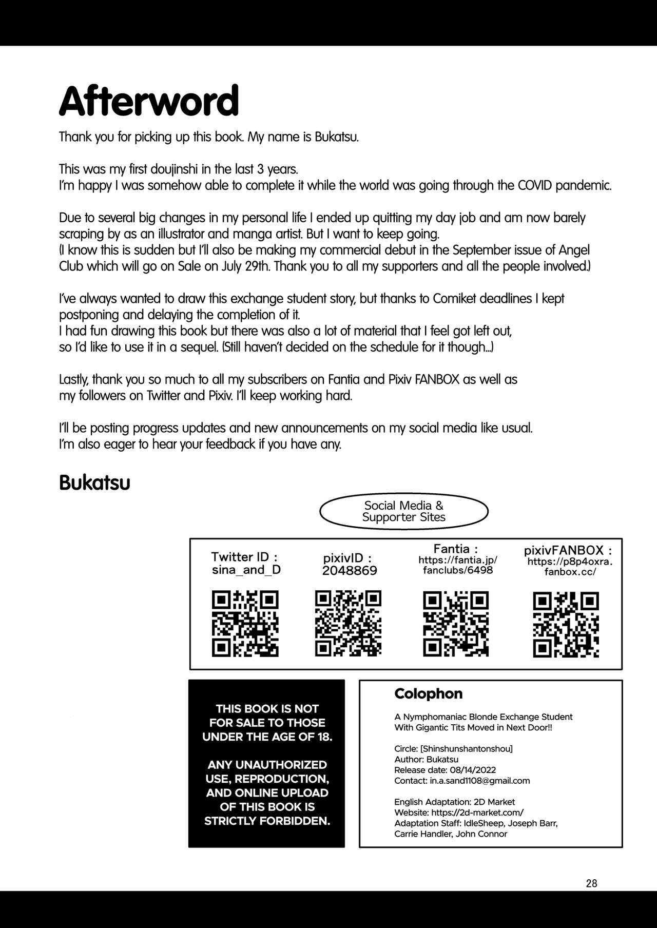 [Shinshunshantonshou (Bukatsu)] H Daisuki Kinpatsu Hakujin Bakunyuu Ryuugakusei ga Tonari no Heya ni Hikkoshite Kita!! | A Nymphomaniac Blonde Exchange Student with Gigantic Tits Moved in Next Door!! [English] {2d-market.com} [Decensored] [Digital] numero di immagine  30