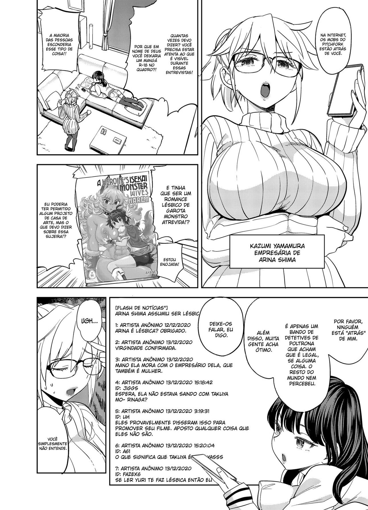 [Nedaore (Ayane)] Joyuu Arina to Wakui mane | Uma História de Luxúria entre Atriz e Empresária [Portuguese-BR] [hentaikai.com] [Digital] image number 5