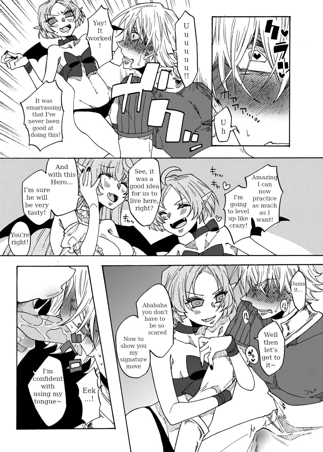 [Akaaka Ranman (Gumi Kurage)] Saikyou Yuusha ga Zako Succubus Shimai no Seieki Server ni naru Hanashi! ENG 画像番号 10