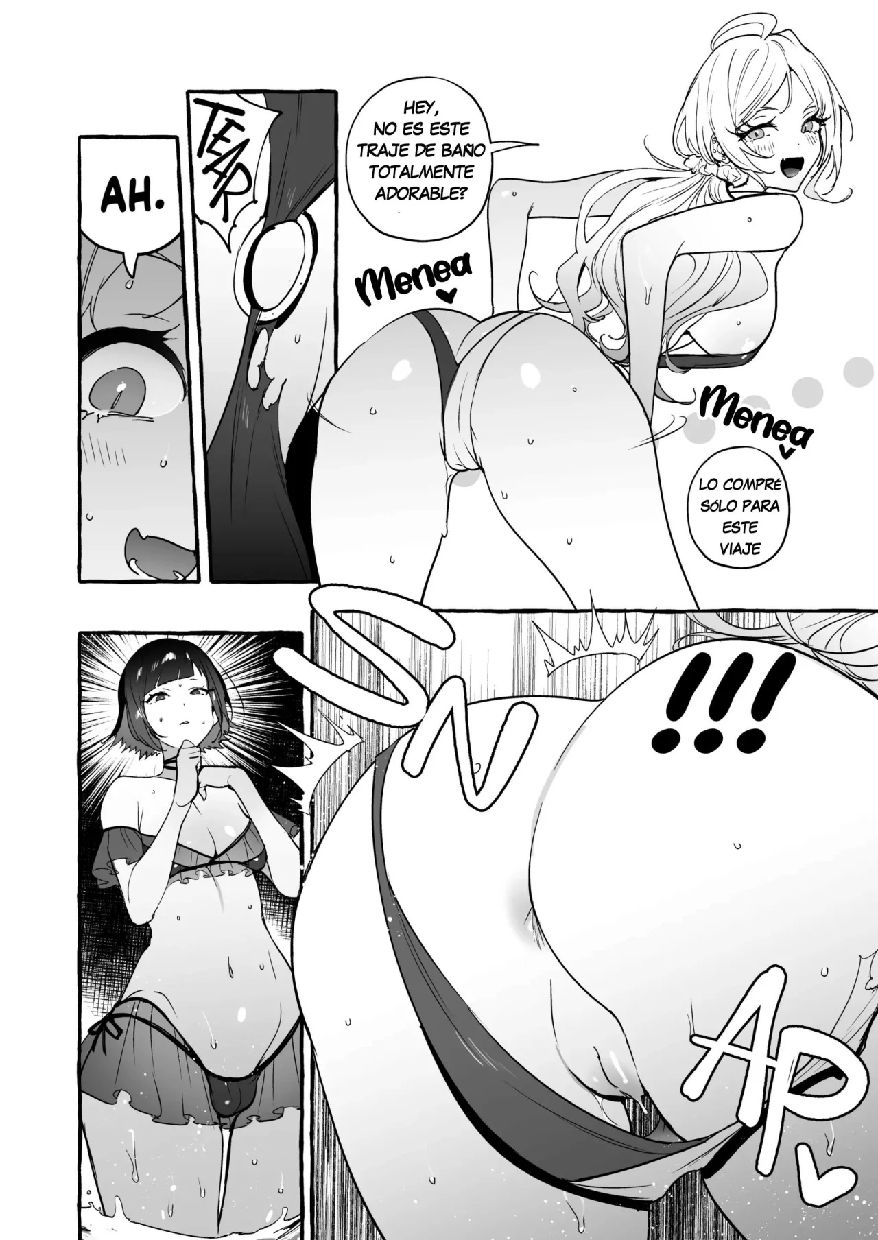 [Hibon (Itami)] Futanari-san to Nonke-san Vacance Hen | Straight Girl Meets Futa: Vacation Arc [Spanish] [Valravn] [Decensored] [Digital] imagen número 7