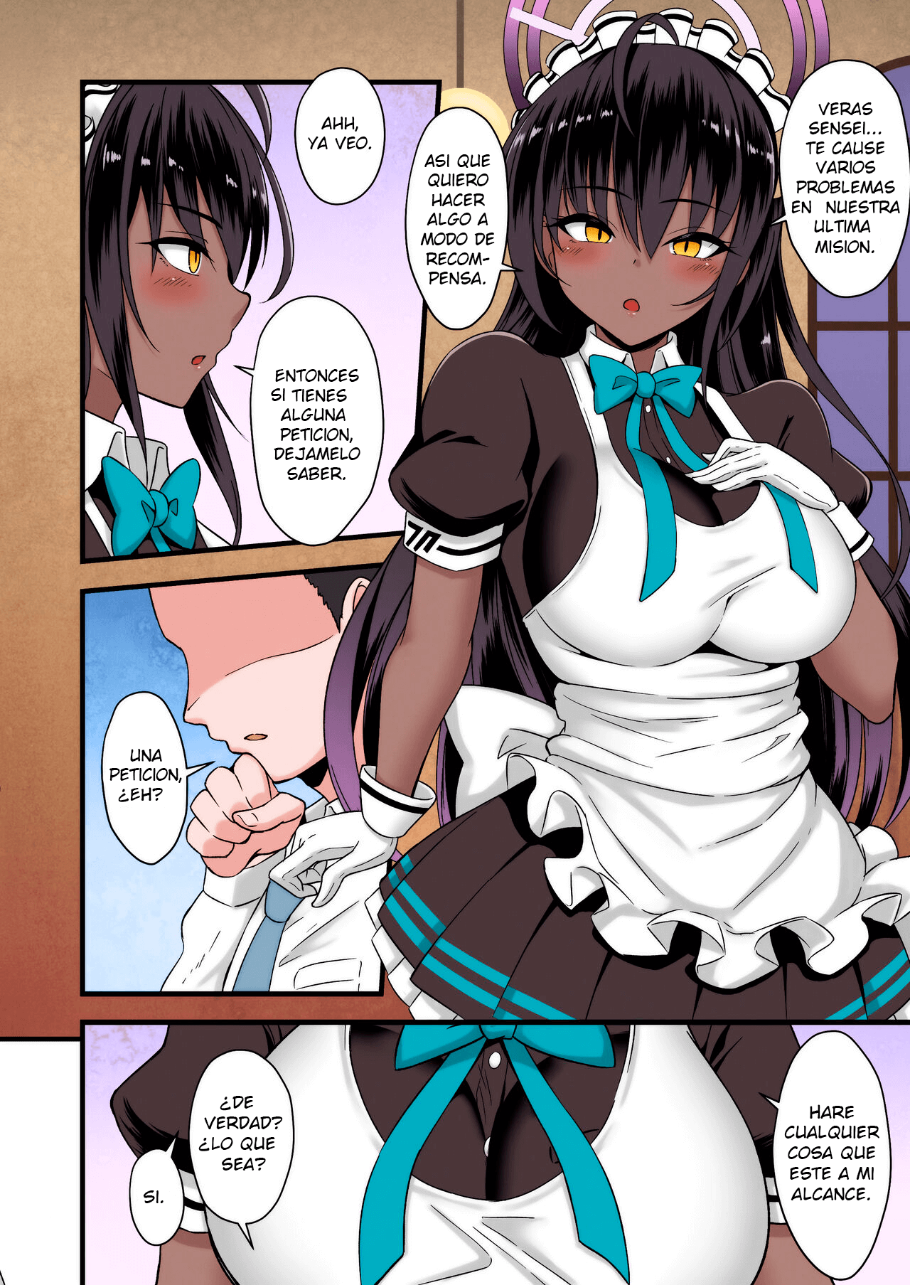 [ZENMAIN (Nejiro)] Sweet Karin -Gohoushi wa Heiten no Ato de- (Blue Archive) [Spanish] [Scan258] [Colorized] [Digital] image number 4