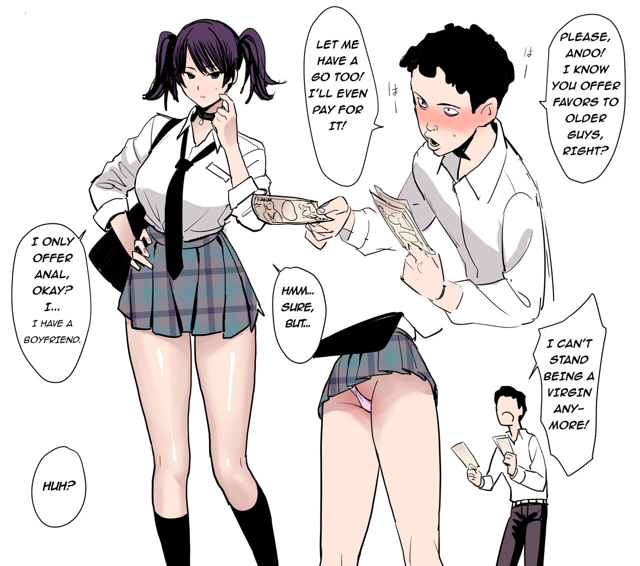 [Velzhe] JK no Anal de Doutei wo Sotsugyou Shitai Dake no Jinsei Datta | All I Wanted in Life was to Lose my Virginity in a High School Girl's Ass [English] [Spunktimmy] image number 1