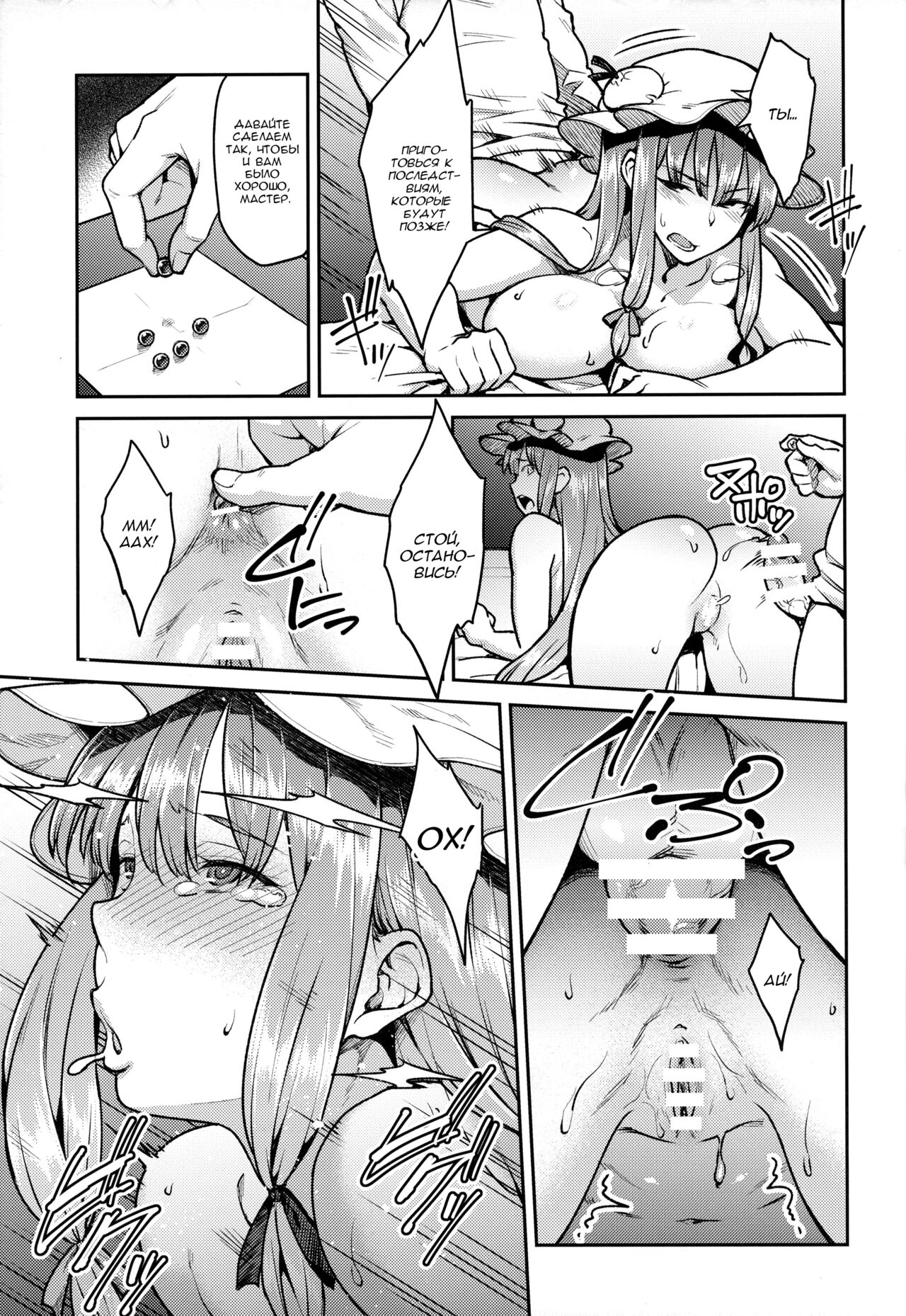 (C91) [Hirojuu Renshuuchou (Hiroya)] Patchouli-sama to (Touhou Project) [Russian] [kira_sas] 图片编号 14