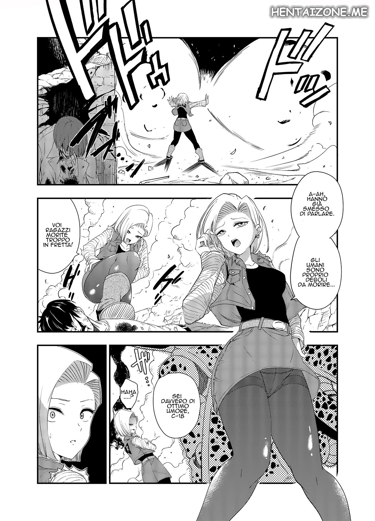 Ameiro Biscuit (Susuanpan)] Cell no Esa ~Mirai Hen~ | Cell Vs C18 (Dragon Ball Z) [Italian] [Digital] 2eme image