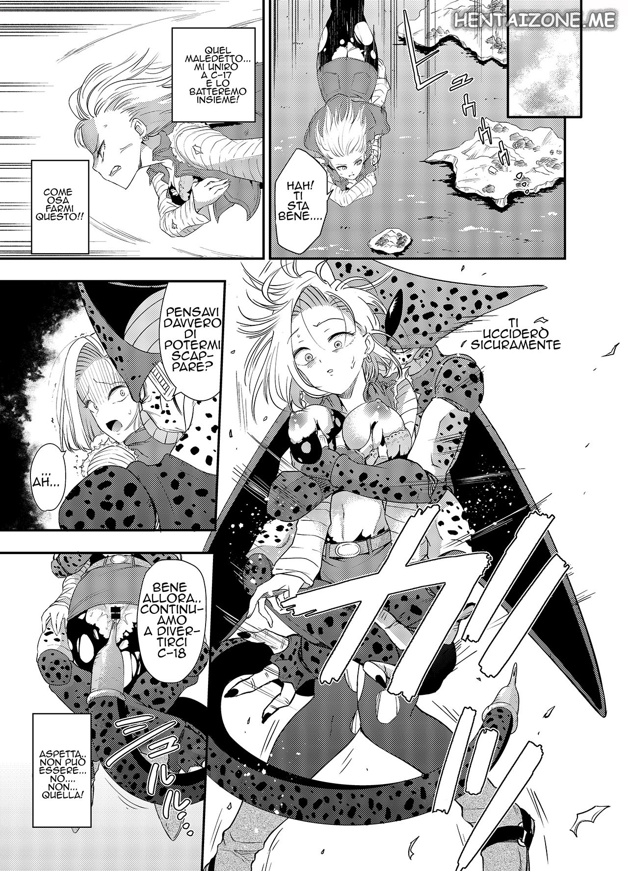 Ameiro Biscuit (Susuanpan)] Cell no Esa ~Mirai Hen~ | Cell Vs C18 (Dragon Ball Z) [Italian] [Digital] 8eme image