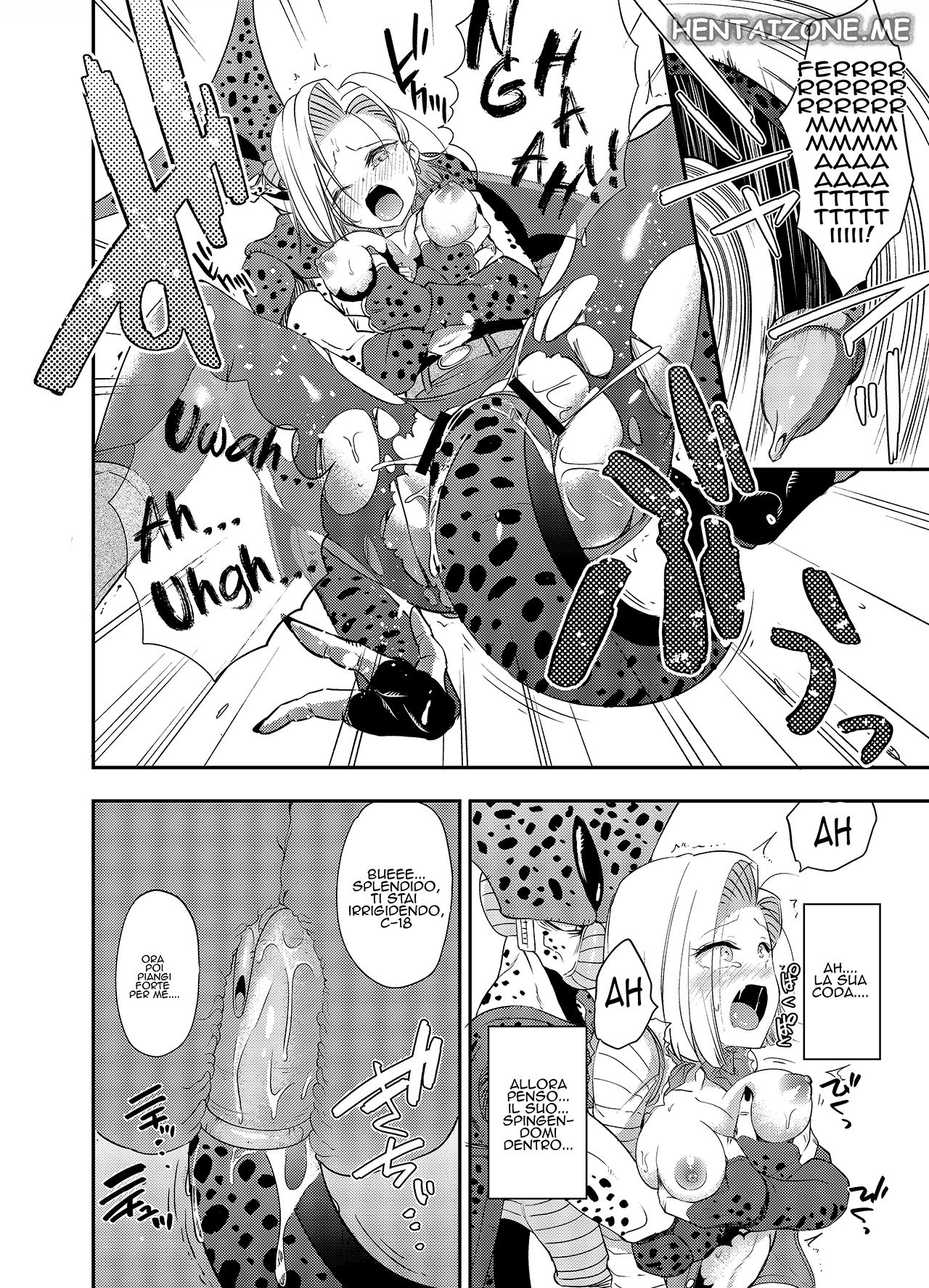 Ameiro Biscuit (Susuanpan)] Cell no Esa ~Mirai Hen~ | Cell Vs C18 (Dragon Ball Z) [Italian] [Digital] 9eme image