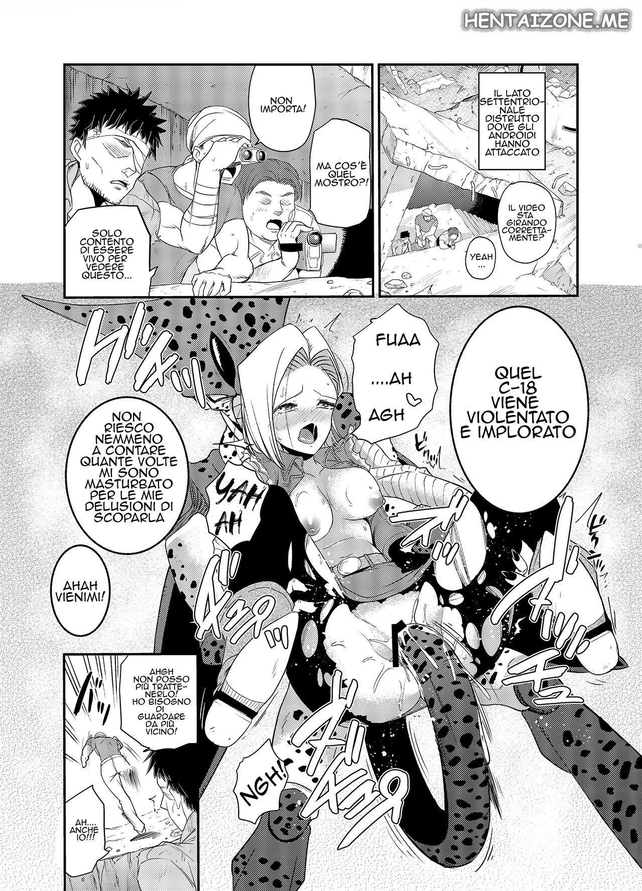 Ameiro Biscuit (Susuanpan)] Cell no Esa ~Mirai Hen~ | Cell Vs C18 (Dragon Ball Z) [Italian] [Digital] 12eme image