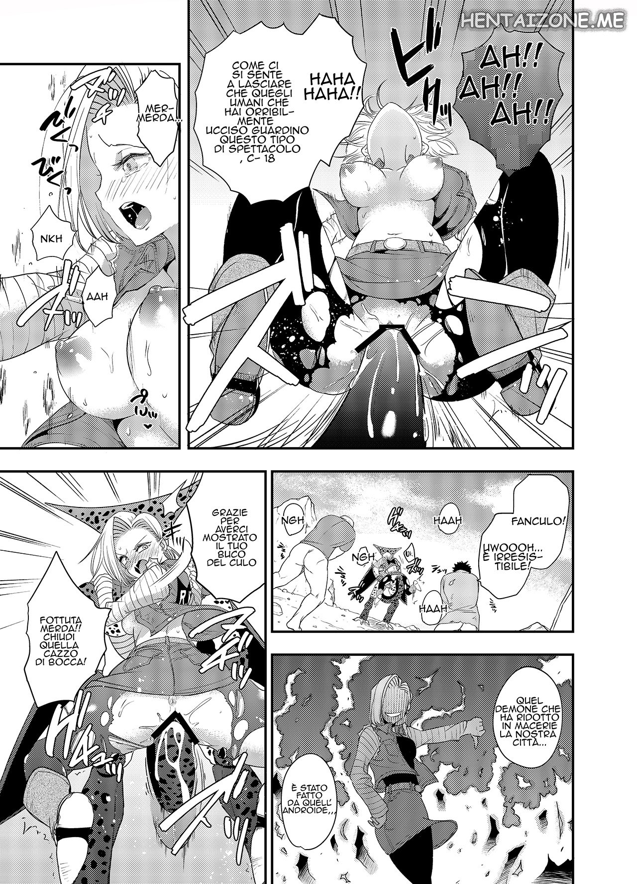 Ameiro Biscuit (Susuanpan)] Cell no Esa ~Mirai Hen~ | Cell Vs C18 (Dragon Ball Z) [Italian] [Digital] 14eme image