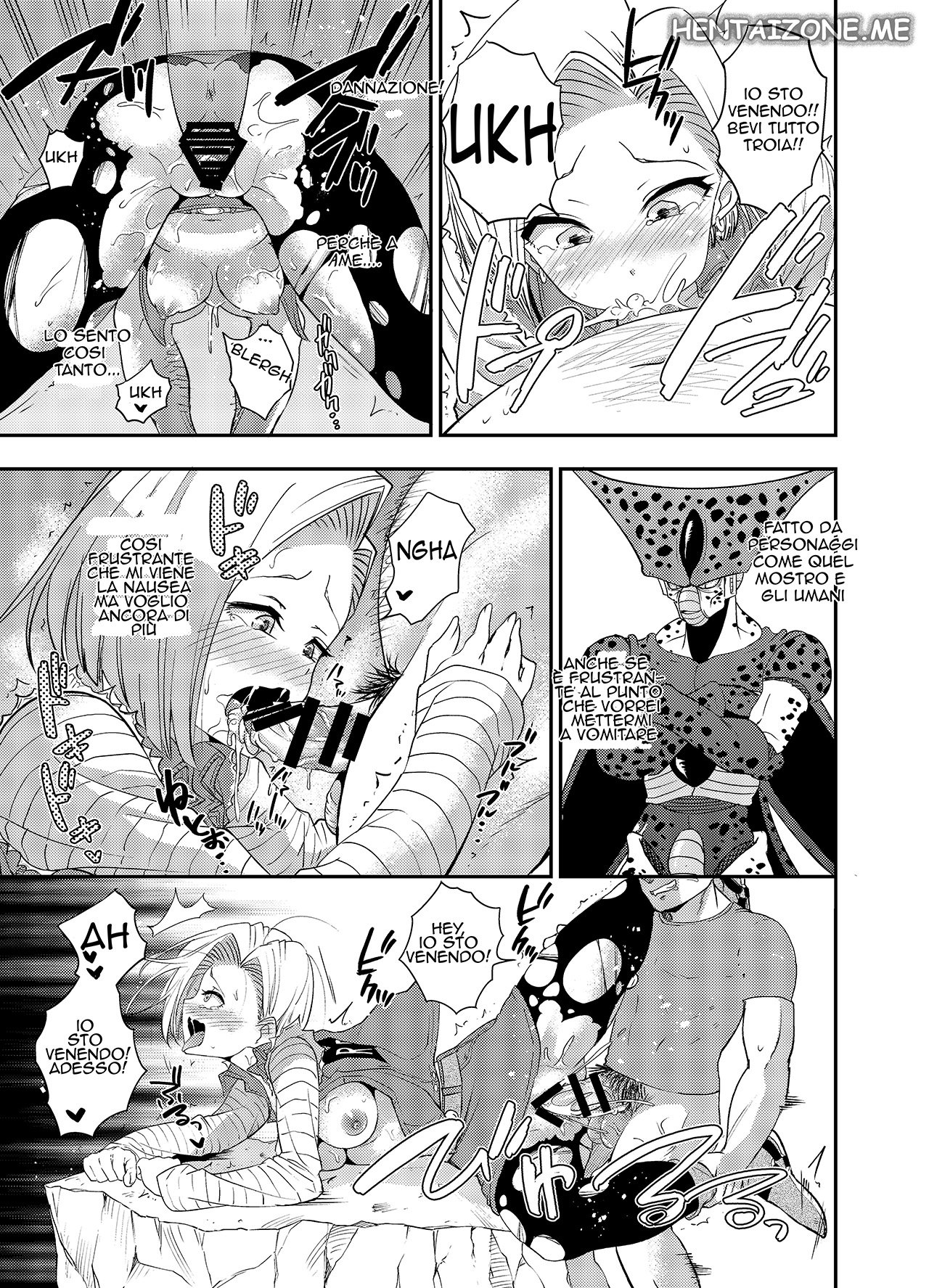 Ameiro Biscuit (Susuanpan)] Cell no Esa ~Mirai Hen~ | Cell Vs C18 (Dragon Ball Z) [Italian] [Digital] 18eme image