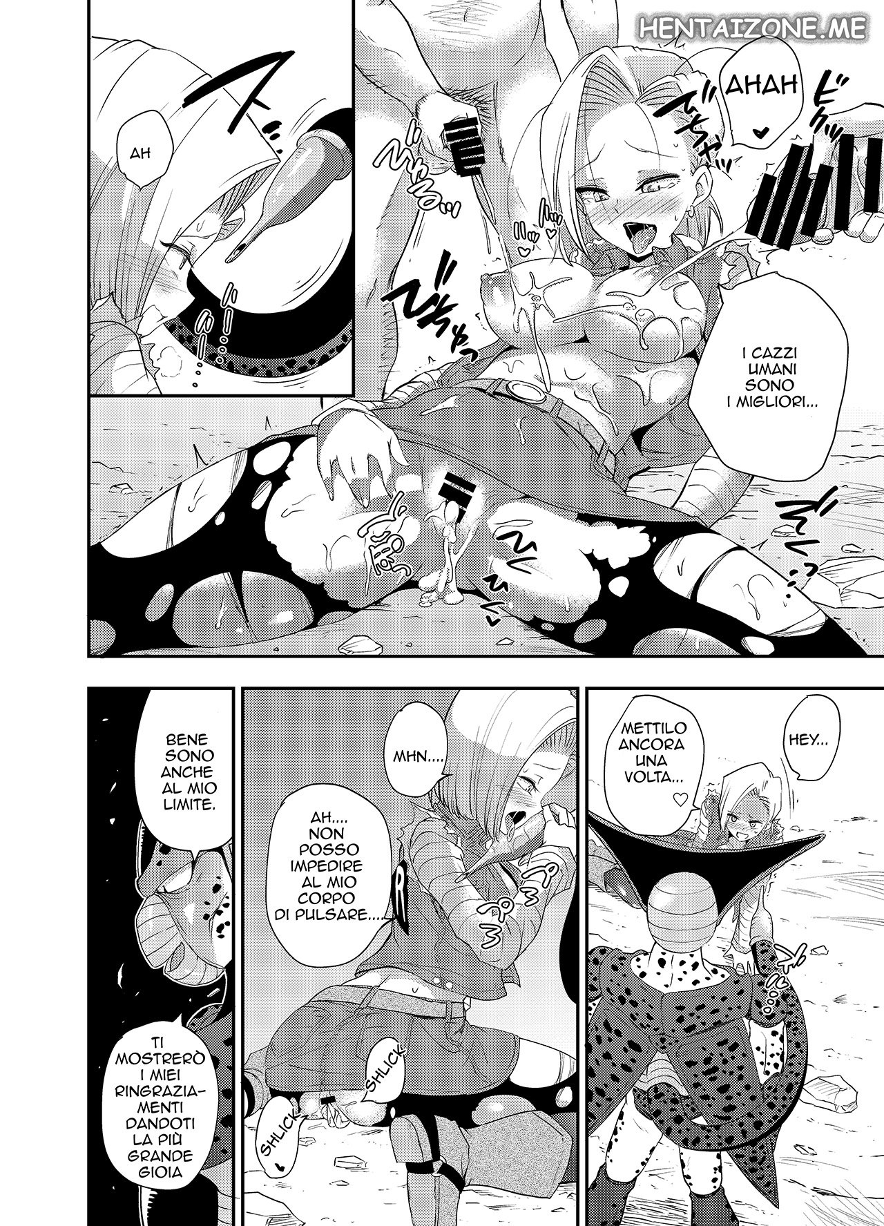 Ameiro Biscuit (Susuanpan)] Cell no Esa ~Mirai Hen~ | Cell Vs C18 (Dragon Ball Z) [Italian] [Digital] 19eme image