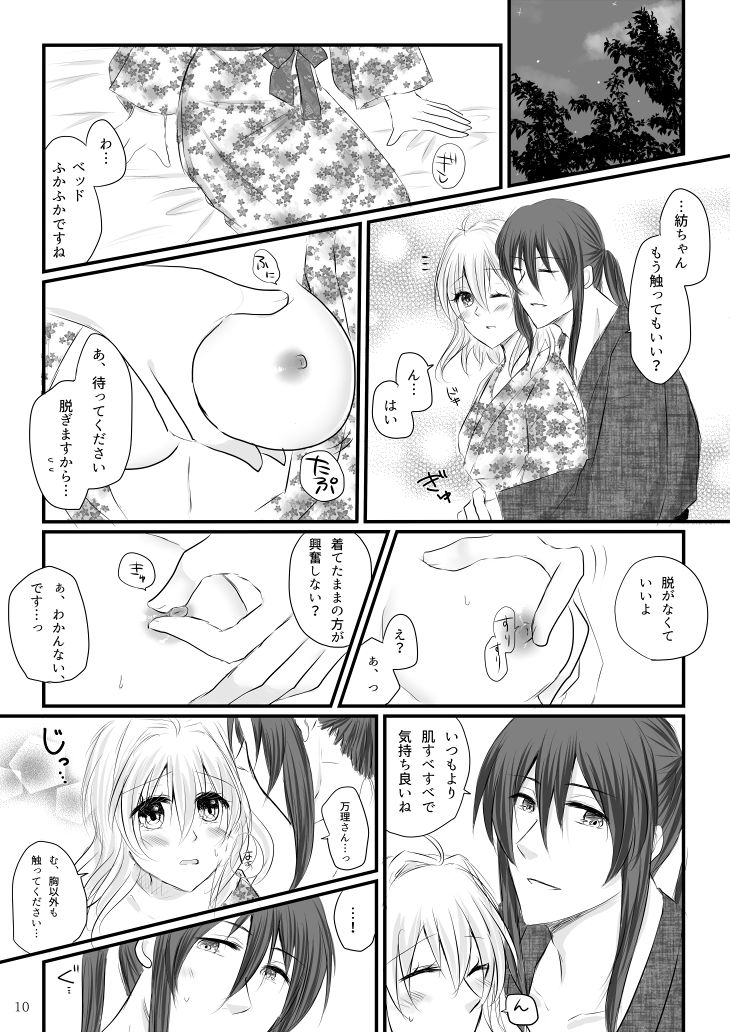 [qualia (Chiroru)] Banri-san to Tsumu-chan no Shippori Yukemuri Futari Tabi (IDOLiSH7) [Digital] 이미지 번호 8