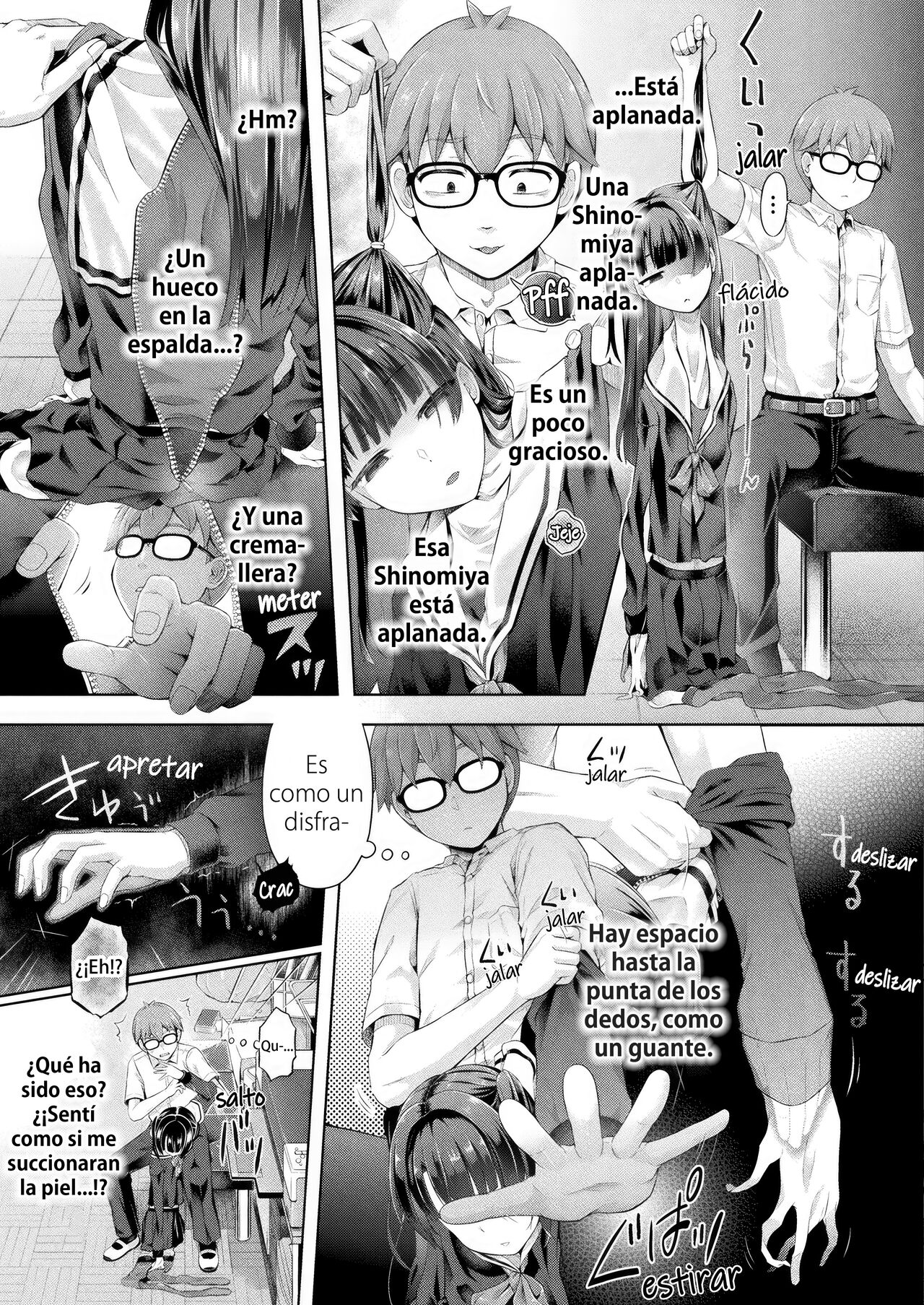 [Taniguchi-san] Houkago no Kyouzou Kaii Ch. 1 | Doppelganger después de clases cap. 1 (COMIC Unreal 2023-04 Vol. 102) [Spanish] [Hentai TSF] [Digital] imagen número 5