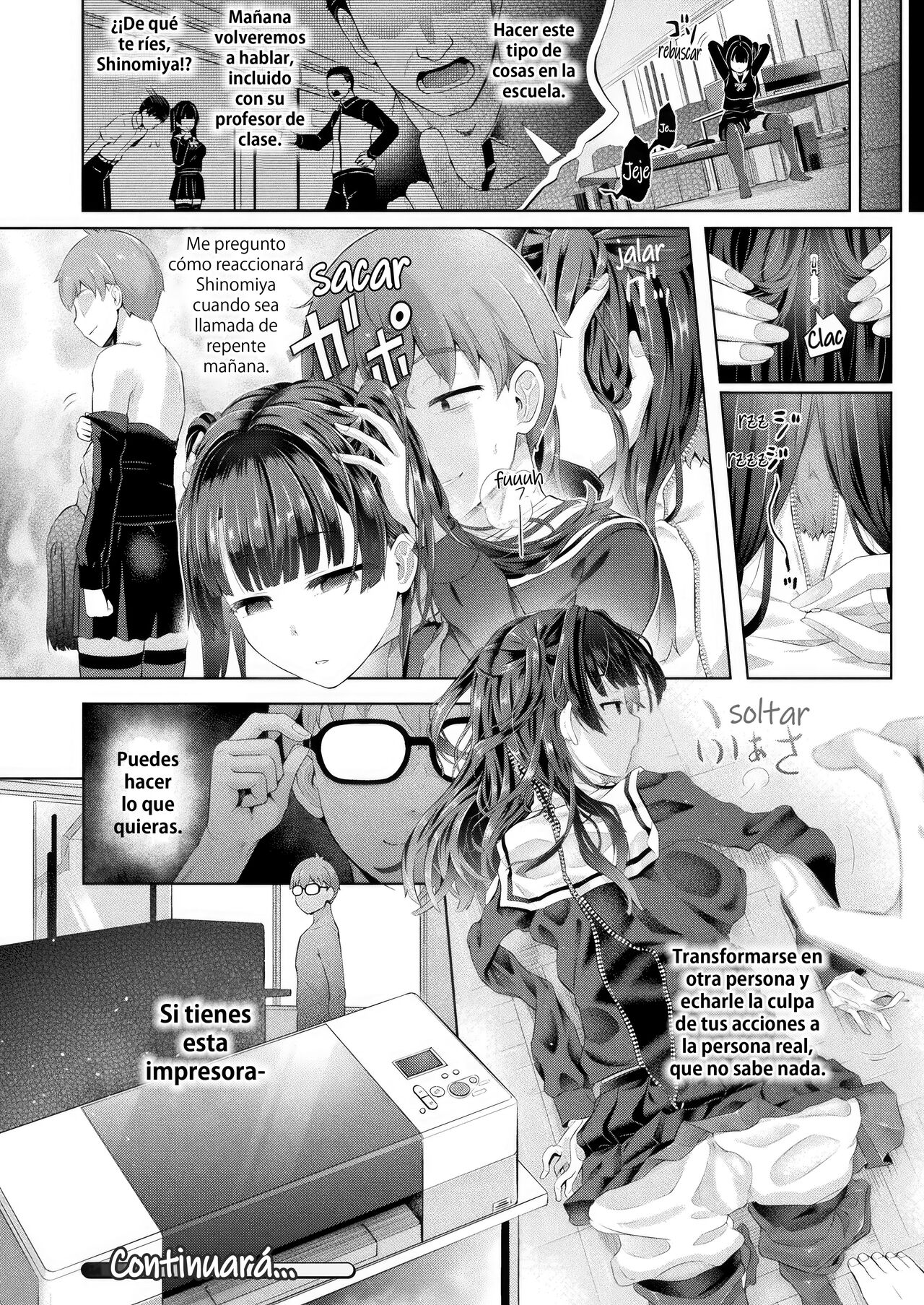 [Taniguchi-san] Houkago no Kyouzou Kaii Ch. 1 | Doppelganger después de clases cap. 1 (COMIC Unreal 2023-04 Vol. 102) [Spanish] [Hentai TSF] [Digital] imagen número 26