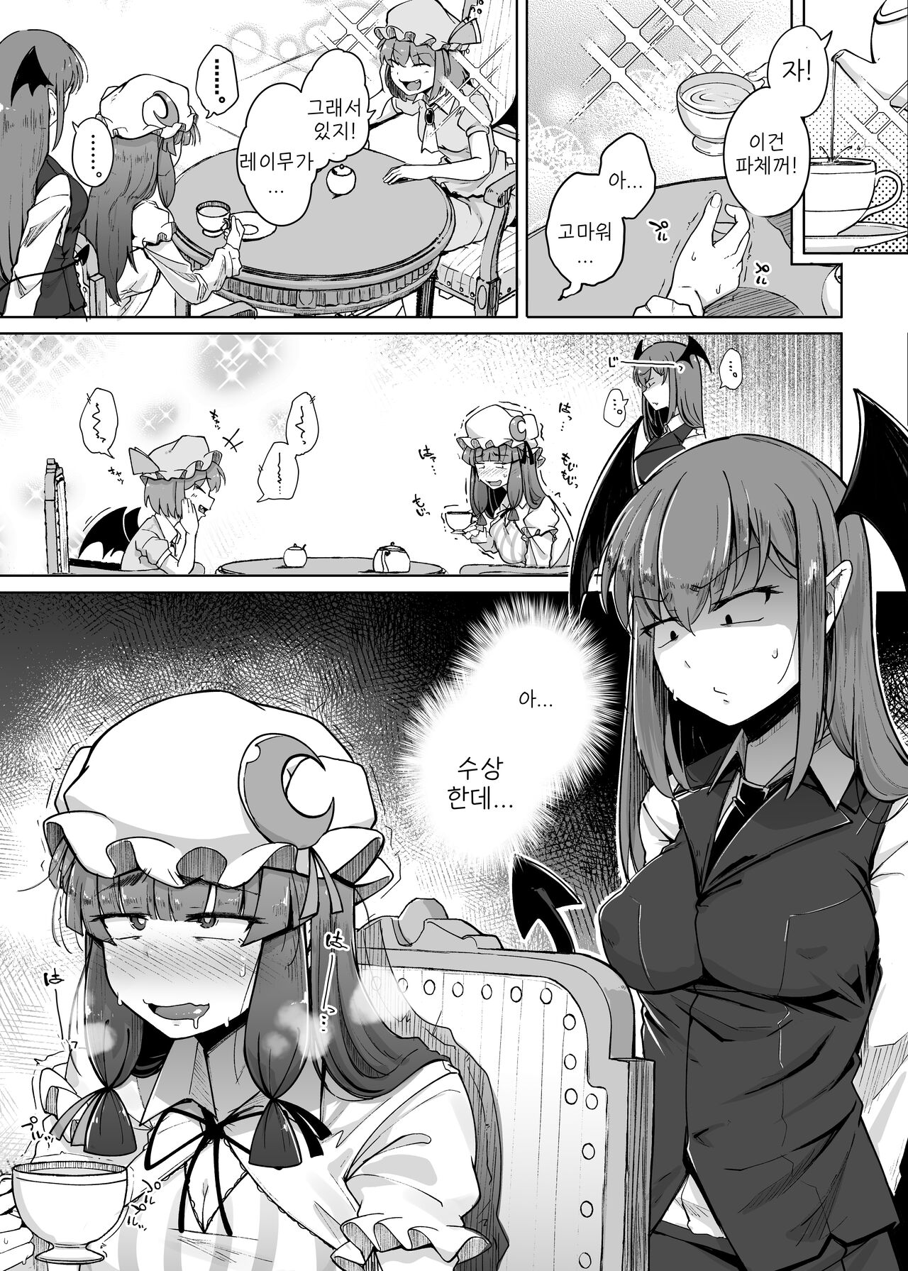 [Jikahatsudensho (flanvia)] Ana to Muttsuri Dosukebe Daitoshokan 5 | 구멍과 무뚝뚝한 개변태 대도서관 5 (Touhou Project) 3eme image