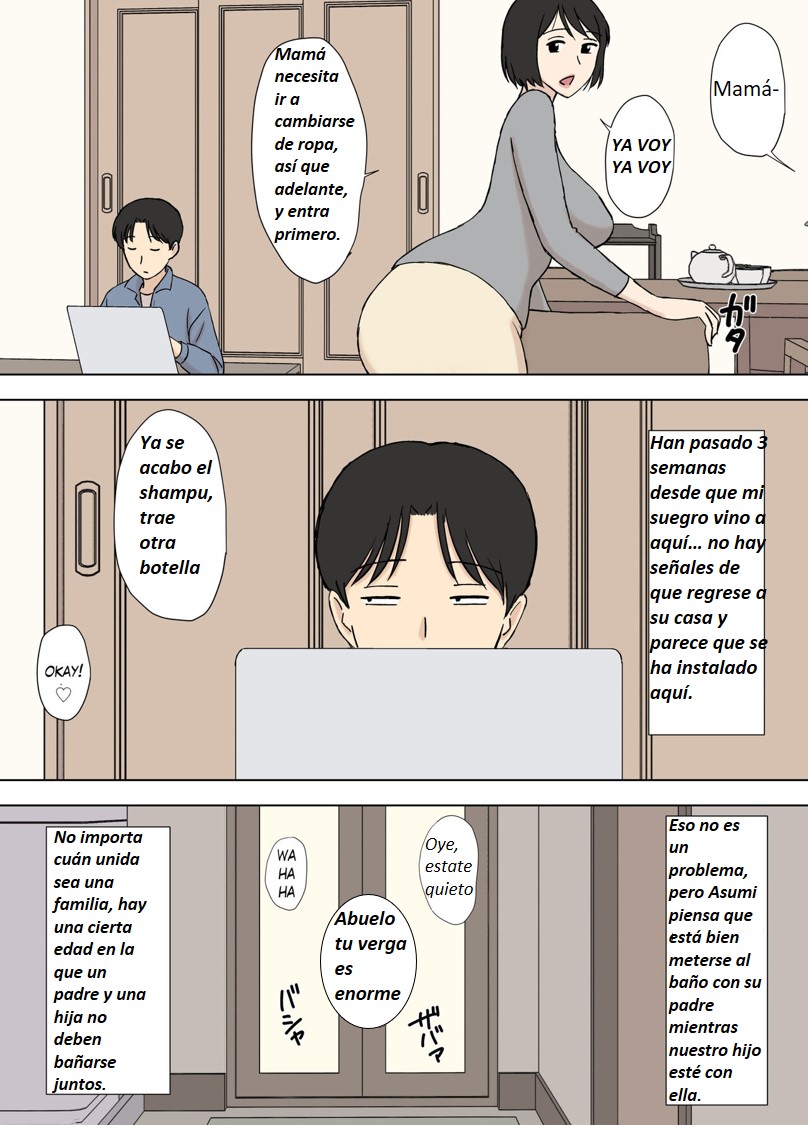 [Urakan] Tsuma ga Ore no Oyaji to Issho ni Furo ni Haitte Irunda ga.. | Mi esposa todavia de baña con su padre [Spanish] [Traducciones El Maca] 이미지 번호 7