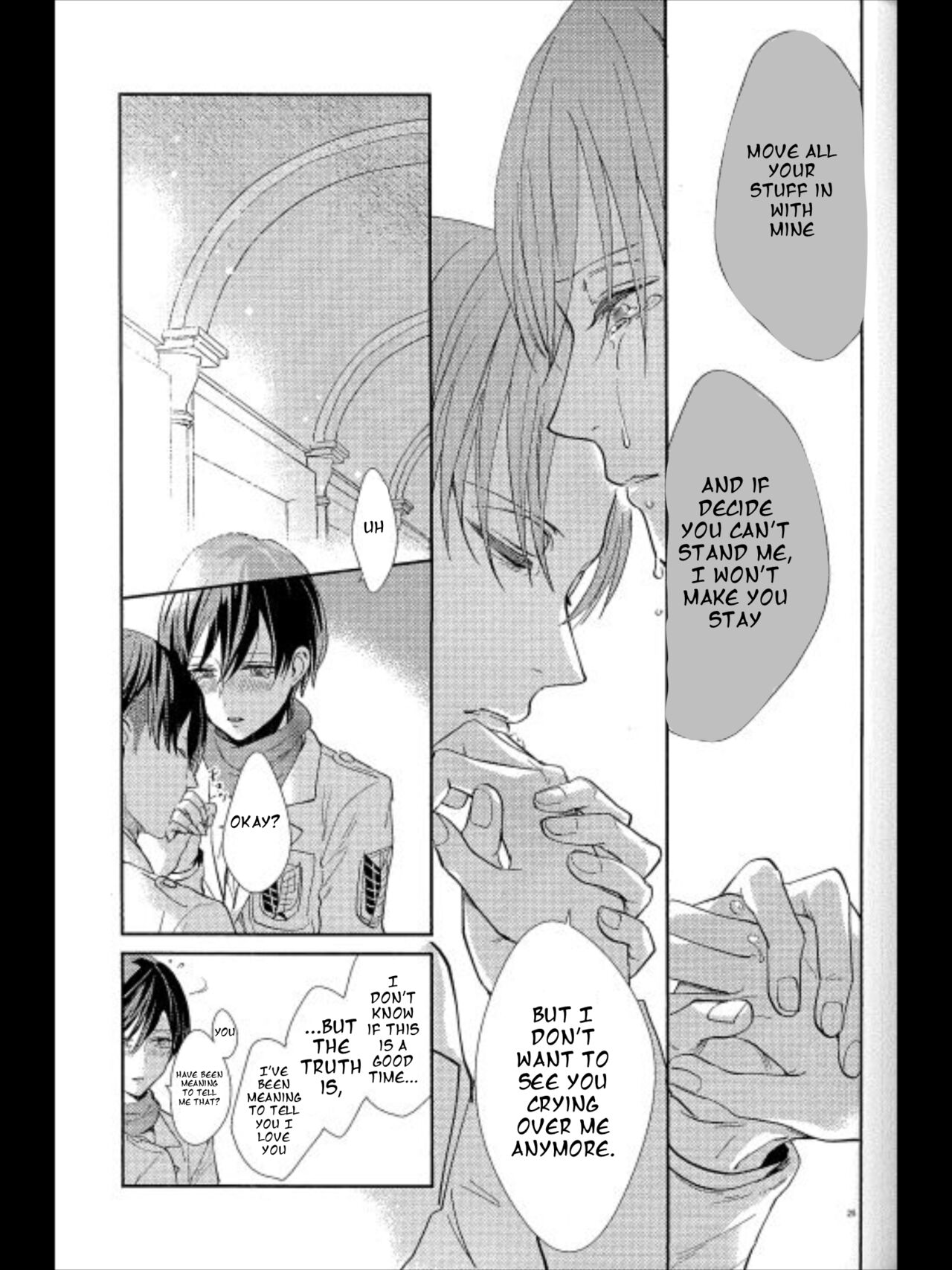 (C95) [Dissonance (Sakuragawa Naa)] Yuugou | Fusion (Shingeki no Kyojin) [English] image number 23