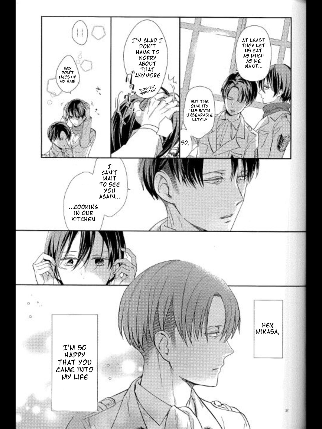 (C95) [Dissonance (Sakuragawa Naa)] Yuugou | Fusion (Shingeki no Kyojin) [English] image number 25