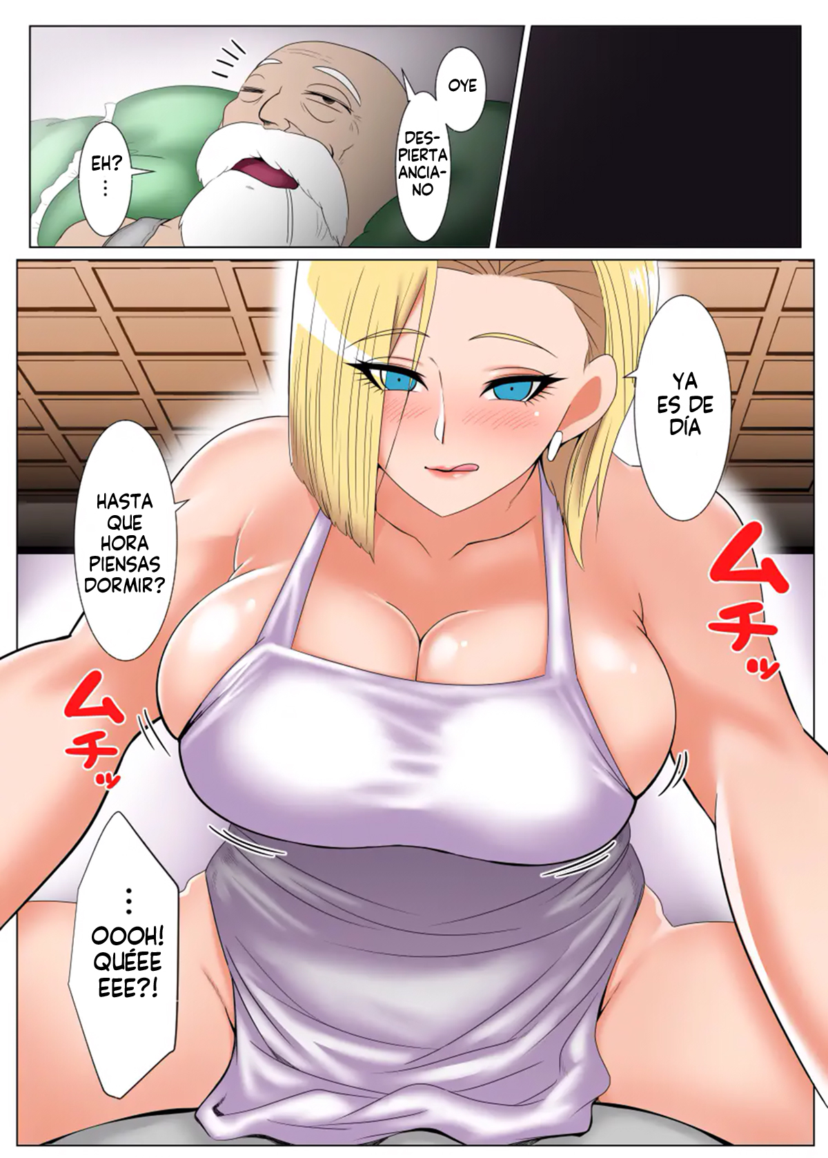 [Donaora] Kinpatsu no Hitozuma, Jii ni Hame Rare... (Dragon Ball Z) [Digital] [Spanish] [Harenchi no Fansub] 이미지 번호 15