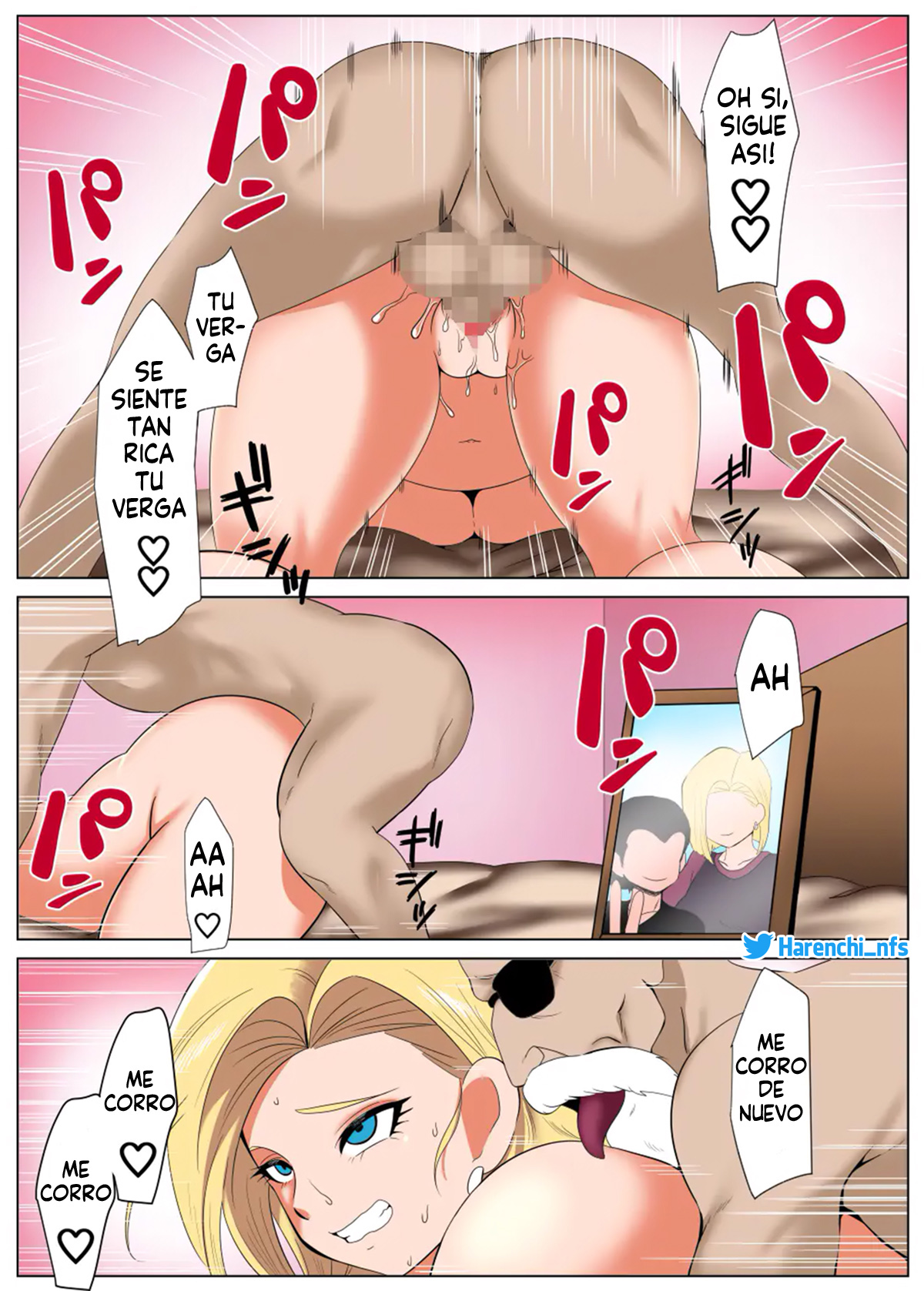 [Donaora] Kinpatsu no Hitozuma, Jii ni Hame Rare... (Dragon Ball Z) [Digital] [Spanish] [Harenchi no Fansub] 이미지 번호 17