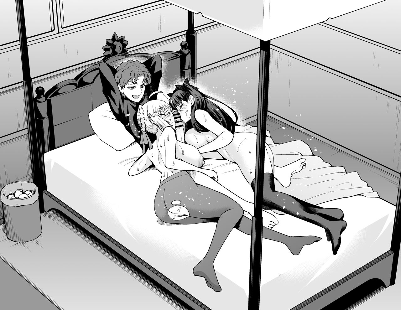 [Ankoman] Saber & Rin, Shinji to Uwaki Sex Suru (Fate/Stay Night) изображение № 23