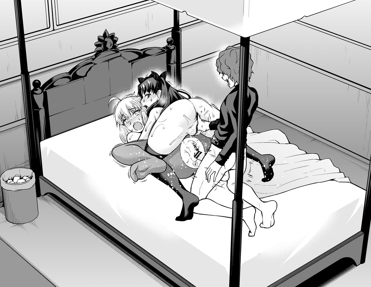 [Ankoman] Saber & Rin, Shinji to Uwaki Sex Suru (Fate/Stay Night) изображение № 32