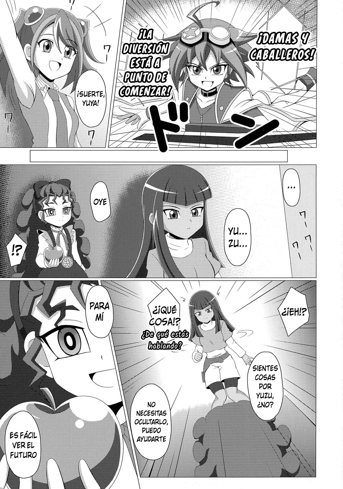 (COMIC1☆9) [BurstBomb.T (TKP)] Mieru no Uranai dai Sakusen (Yu-Gi-Oh! ARC-V) [Spanish] [Doragon no Tensei] image number 3