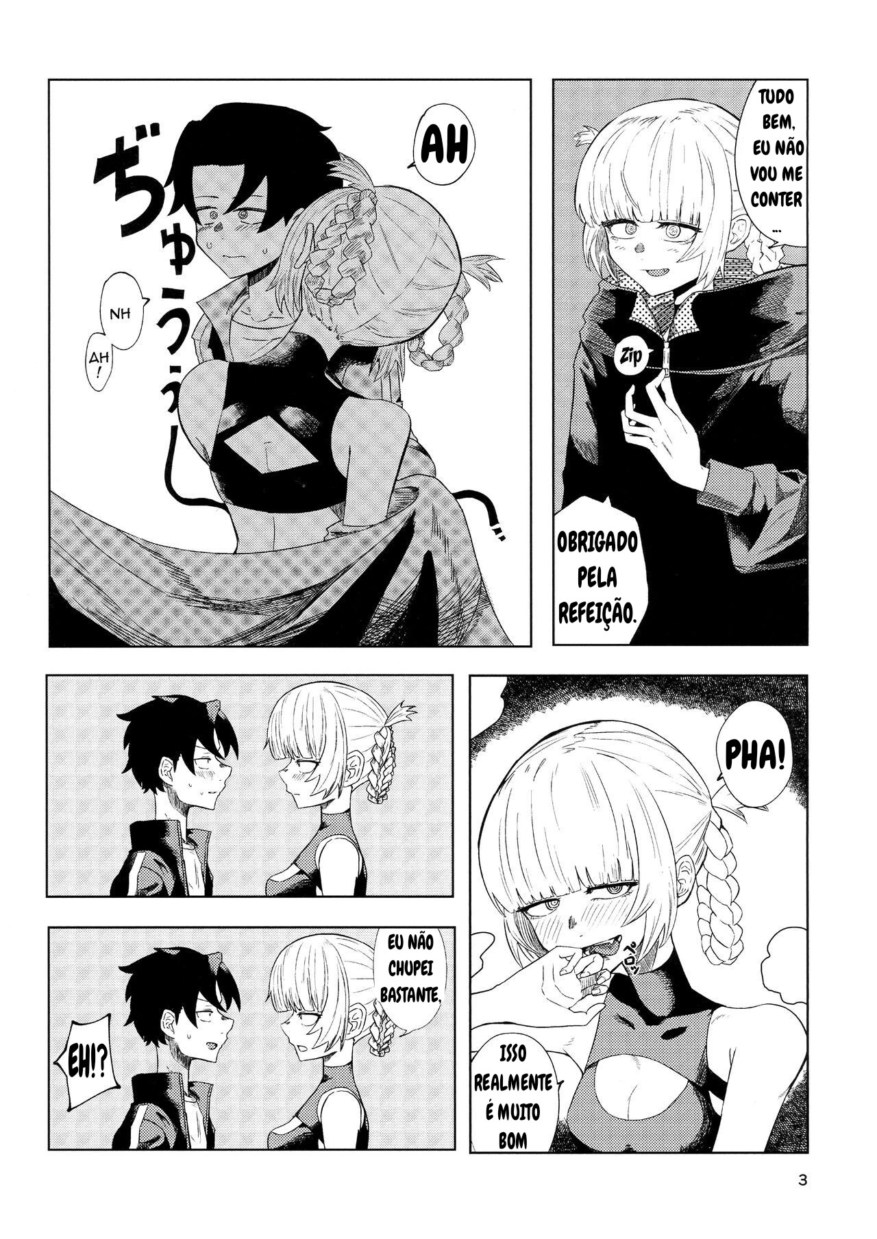 (C100) [Under Chiba (Fukada)] Maguwai no Uta (Yofukashi no Uta) [Portuguese-BR] 이미지 번호 5