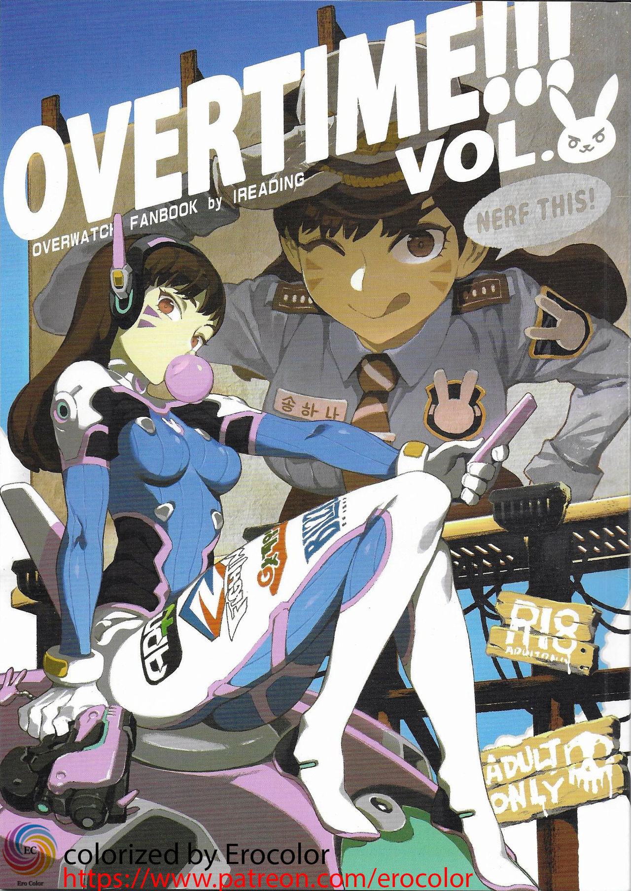 (FF30) [Bear Hand (Fishine, Ireading)] OVERTIME!! OVERWATCH FANBOOK VOL. 2 (Overwatch)[English][Colorized][Erocolor] изображение № 1