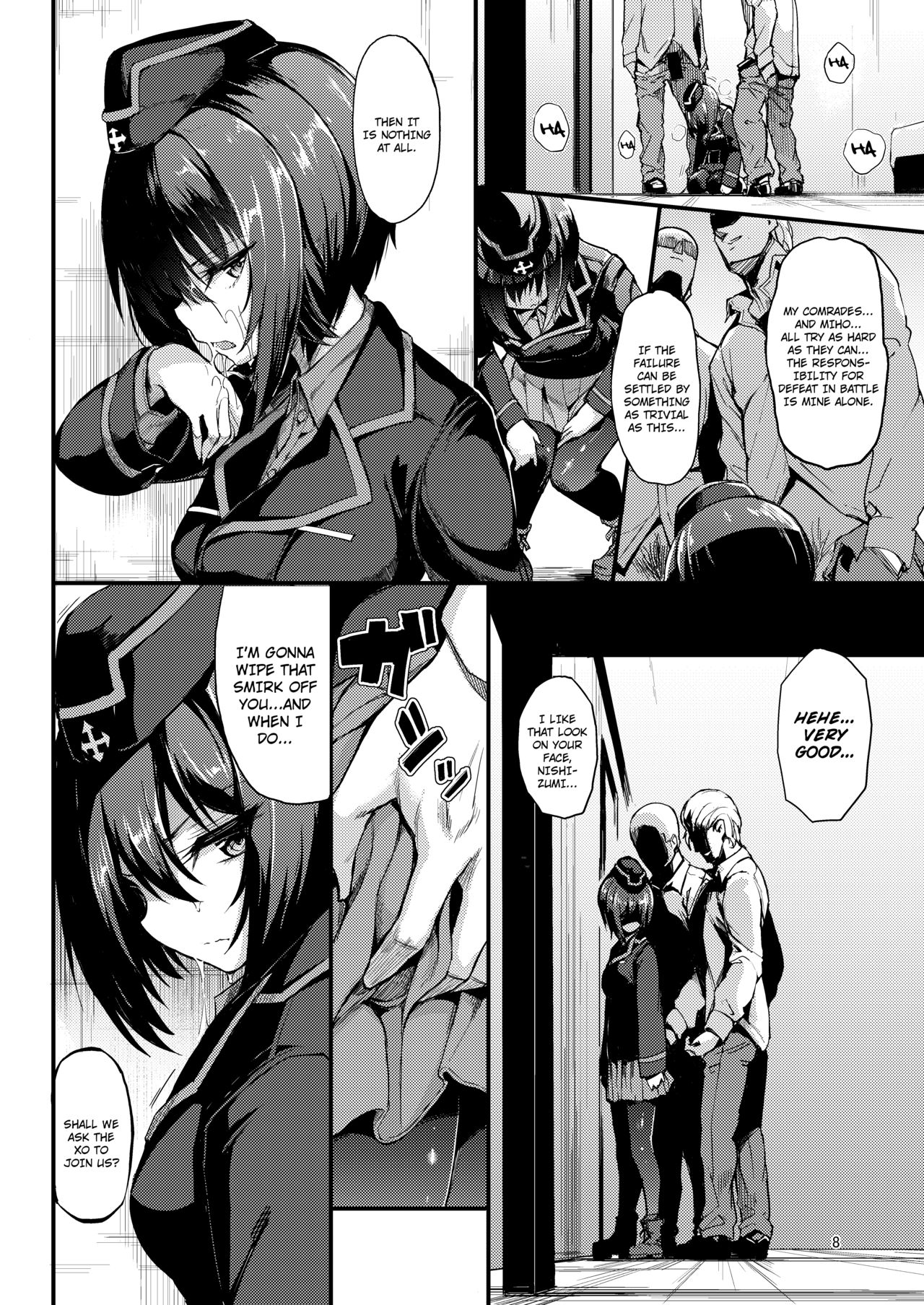 (C93) [Kyockchokyock (Kyockcho)] Kuromorimine Ryoujoku -Zenjitsu Shou- | The Rape of Kuromorimine -The First Day- (Girls und Panzer) [English] =7BA= imagen número 7