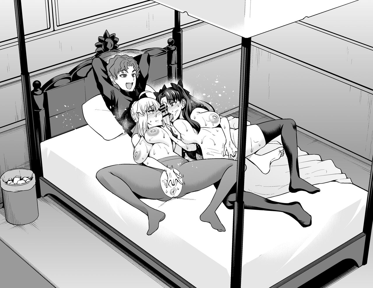 [Ankoman] Saber & Rin, Shinji to Uwaki Sex Suru (Fate/Stay Night) [Chinese] [黎欧出资汉化] 画像番号 25