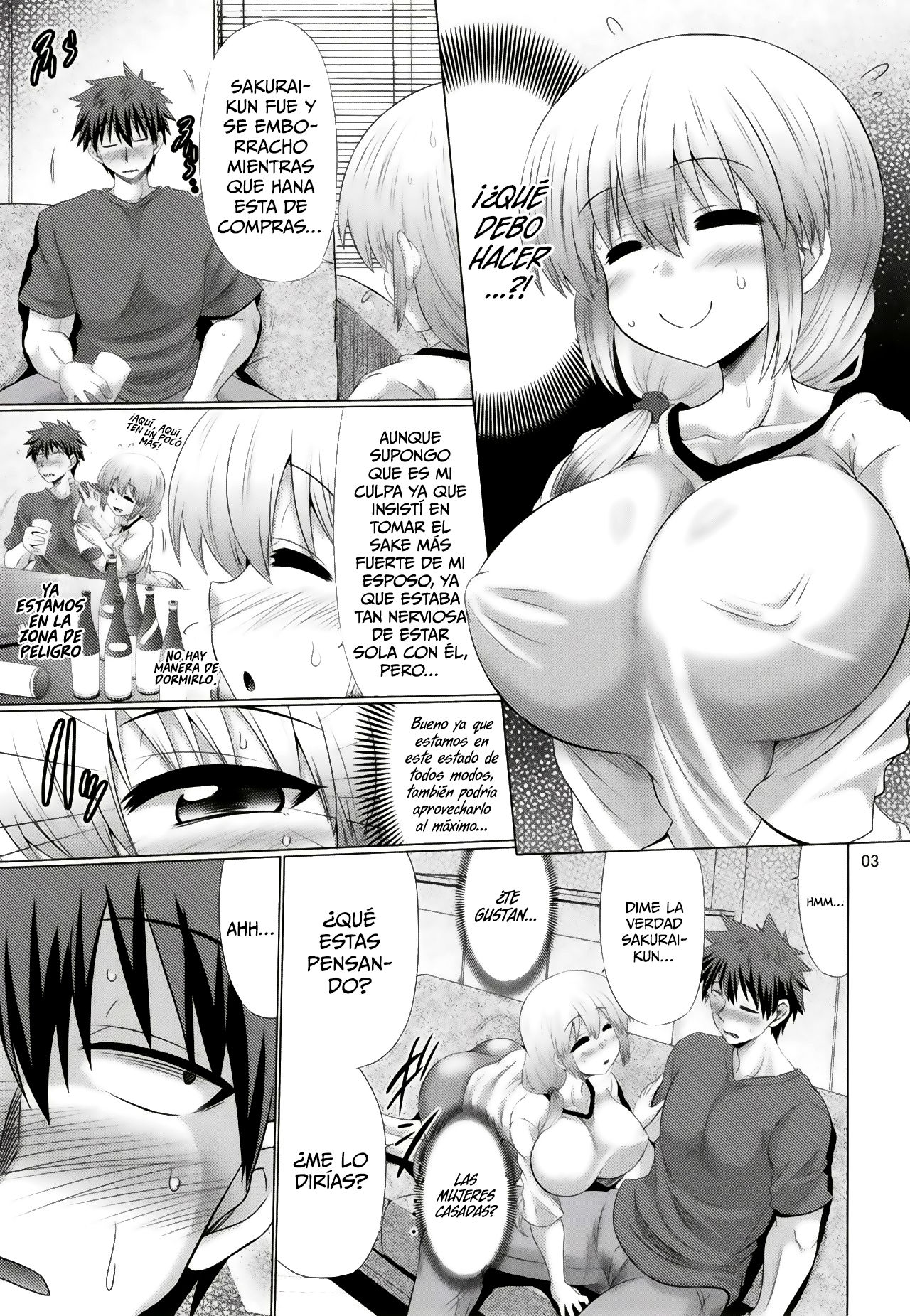 (C96) [Macchadokoro (Warashibe)] Uzaki-chan Oyako wa Sukebe Shitai! (Uzaki-chan wa Asobitai!) [Spanish] [Rakuen Translations] Bildnummer 3