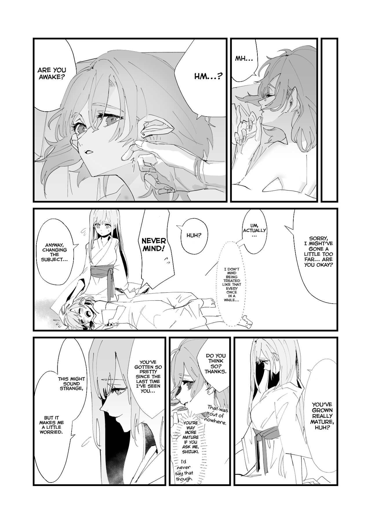 [Hakumaidokoro (Komera)] Tengu no Kuni Extra chapter: Tengu on Yawa [English] {/yuri/ Scanlations + Lazy Lily + Hennojin} image number 11