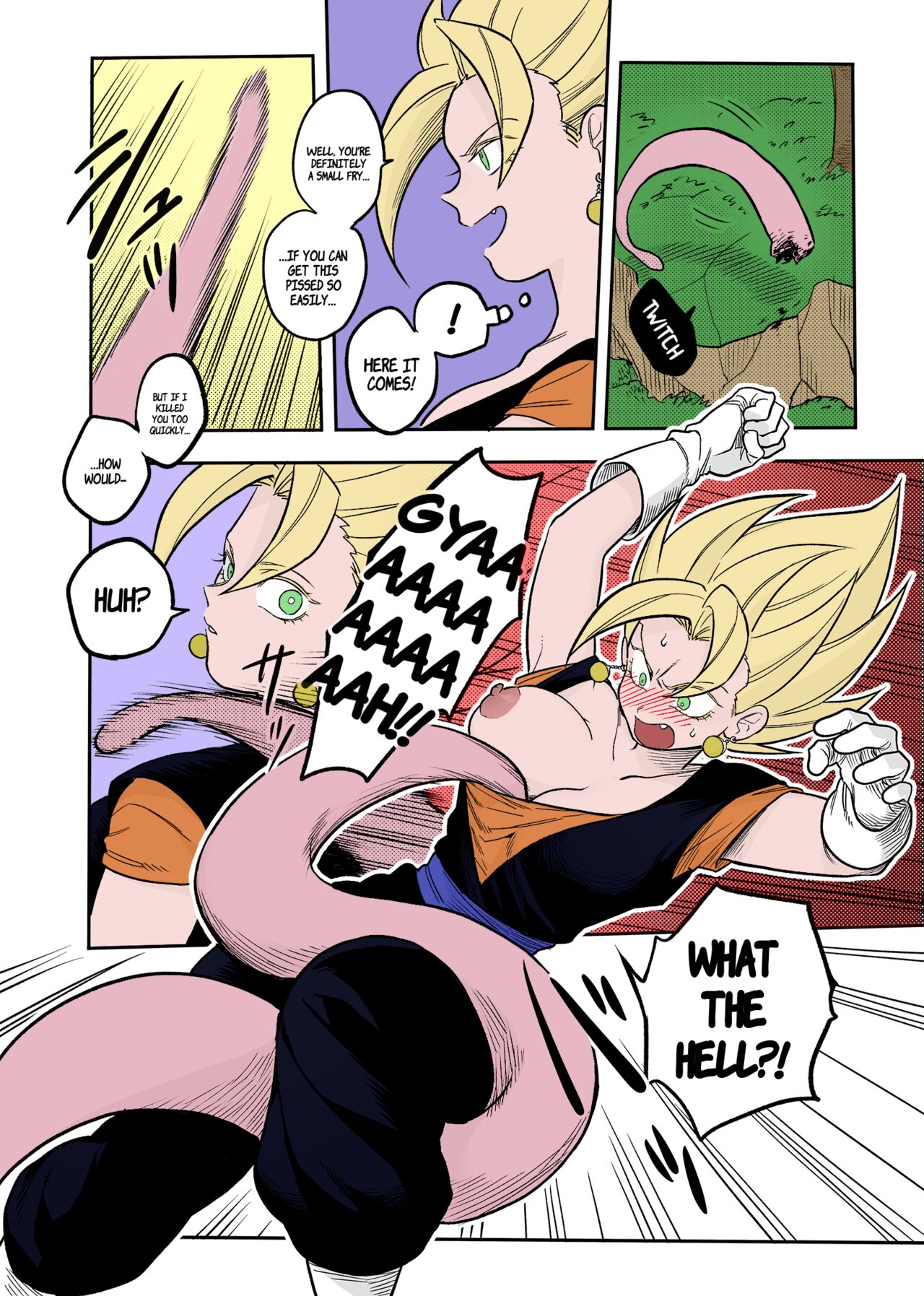 [Fuka] Tada no Zako Majin na no ni... | You're Just a Small Fry Majin... (Dragon Ball Z) [English] [biggiedickie] [Colorized] 图片编号 4