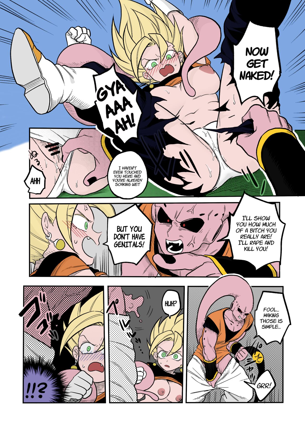 [Fuka] Tada no Zako Majin na no ni... | You're Just a Small Fry Majin... (Dragon Ball Z) [English] [biggiedickie] [Colorized] 图片编号 6