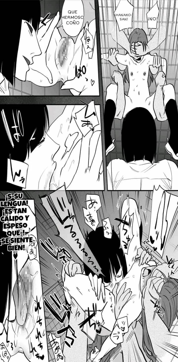 [Tosha Pink (Chimeda)] Watashi to toire to futanari Hanako-san [Spanish] [Pear or Pearl] Bildnummer 20