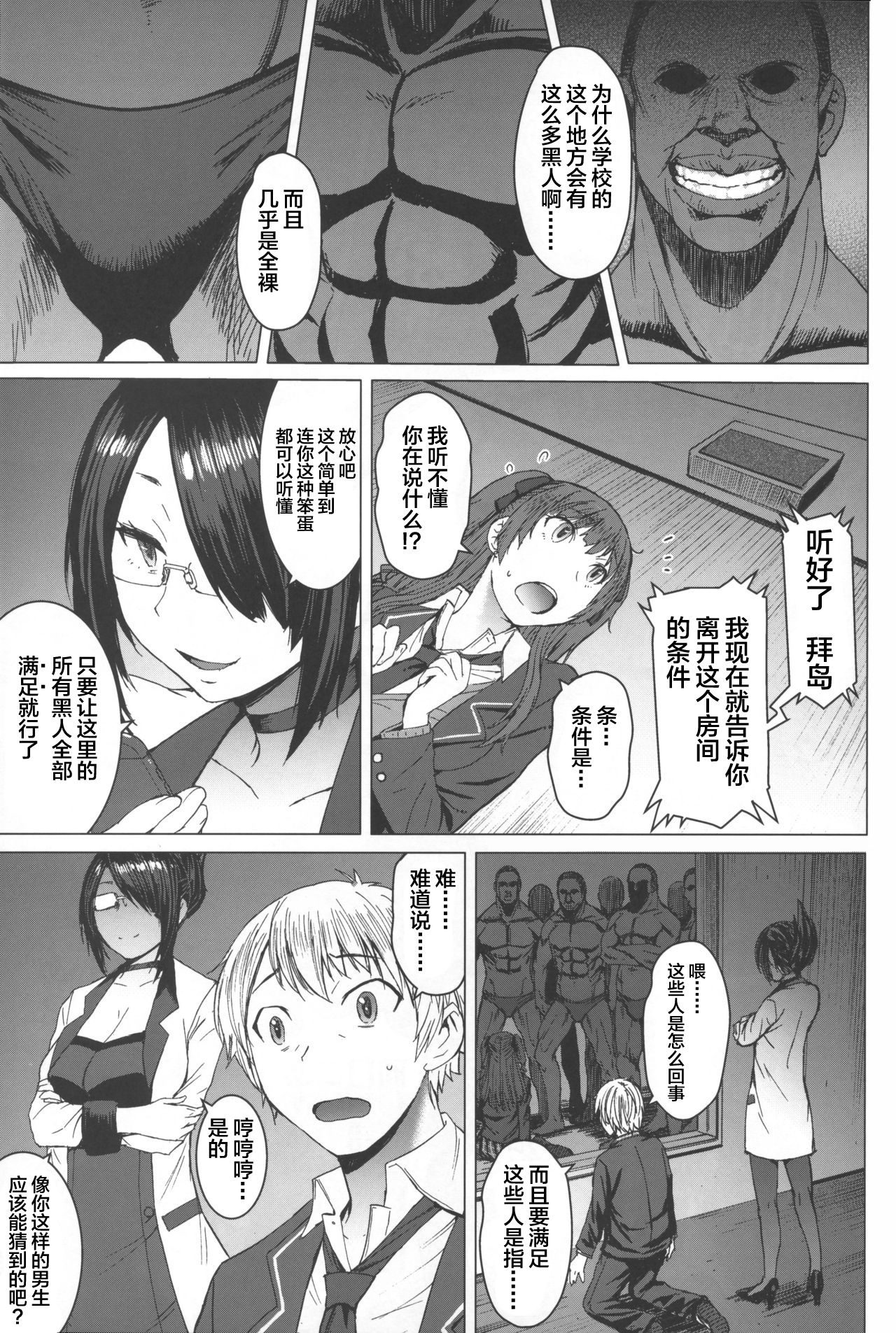 (COMITIA128) [Bakunyu Fullnerson (Kokuryuugan)] Youkoso Kokujin Koubi Beya e [Chinese] [不咕鸟汉化组] 이미지 번호 6