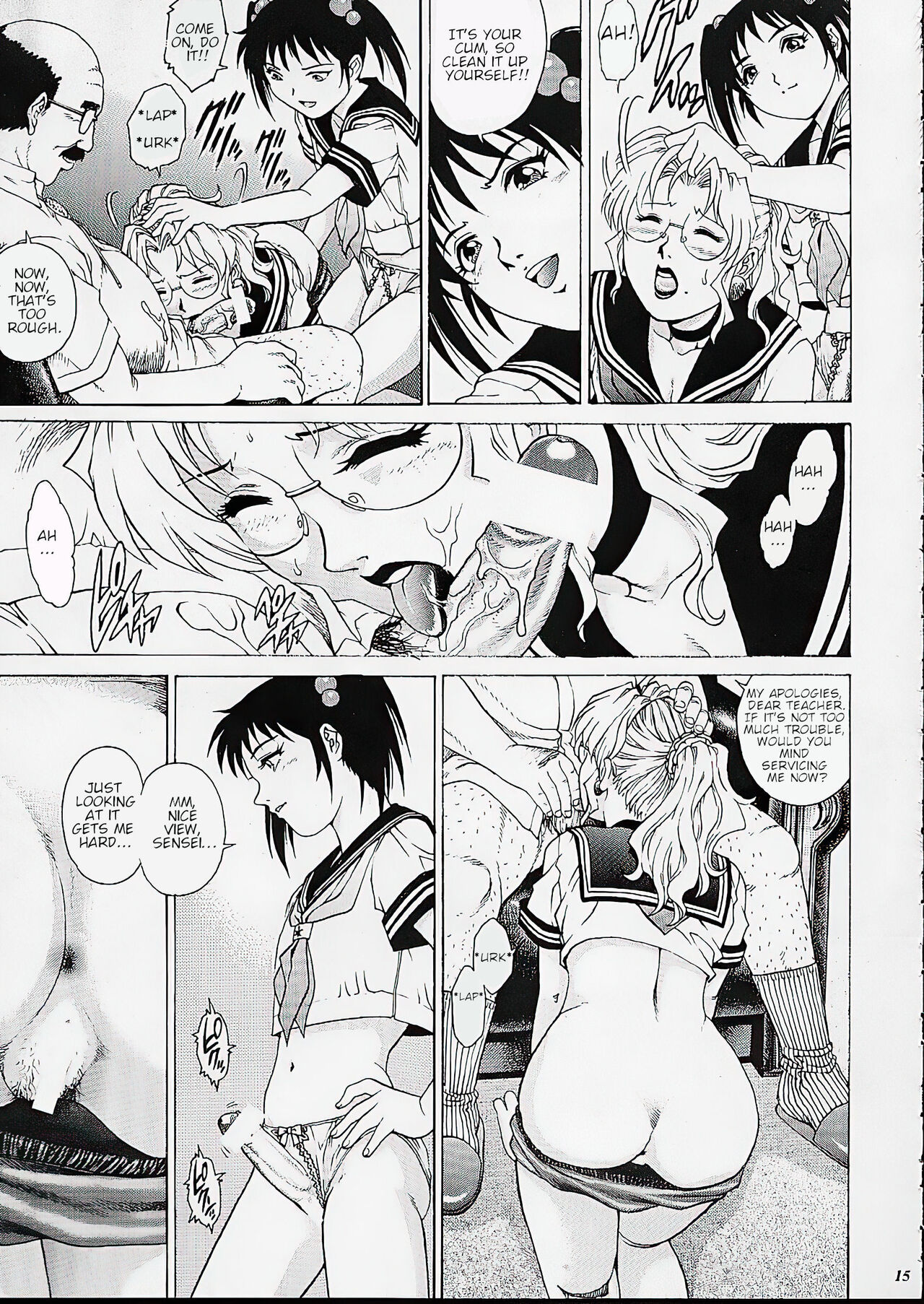 (C62) [GuruGuru Honpo (Yanagawa Rio)] Onna Kyoushi Futanari Sailor Fuku | Futanari Female Teacher in a Sailor Uniform   [English] image number 11