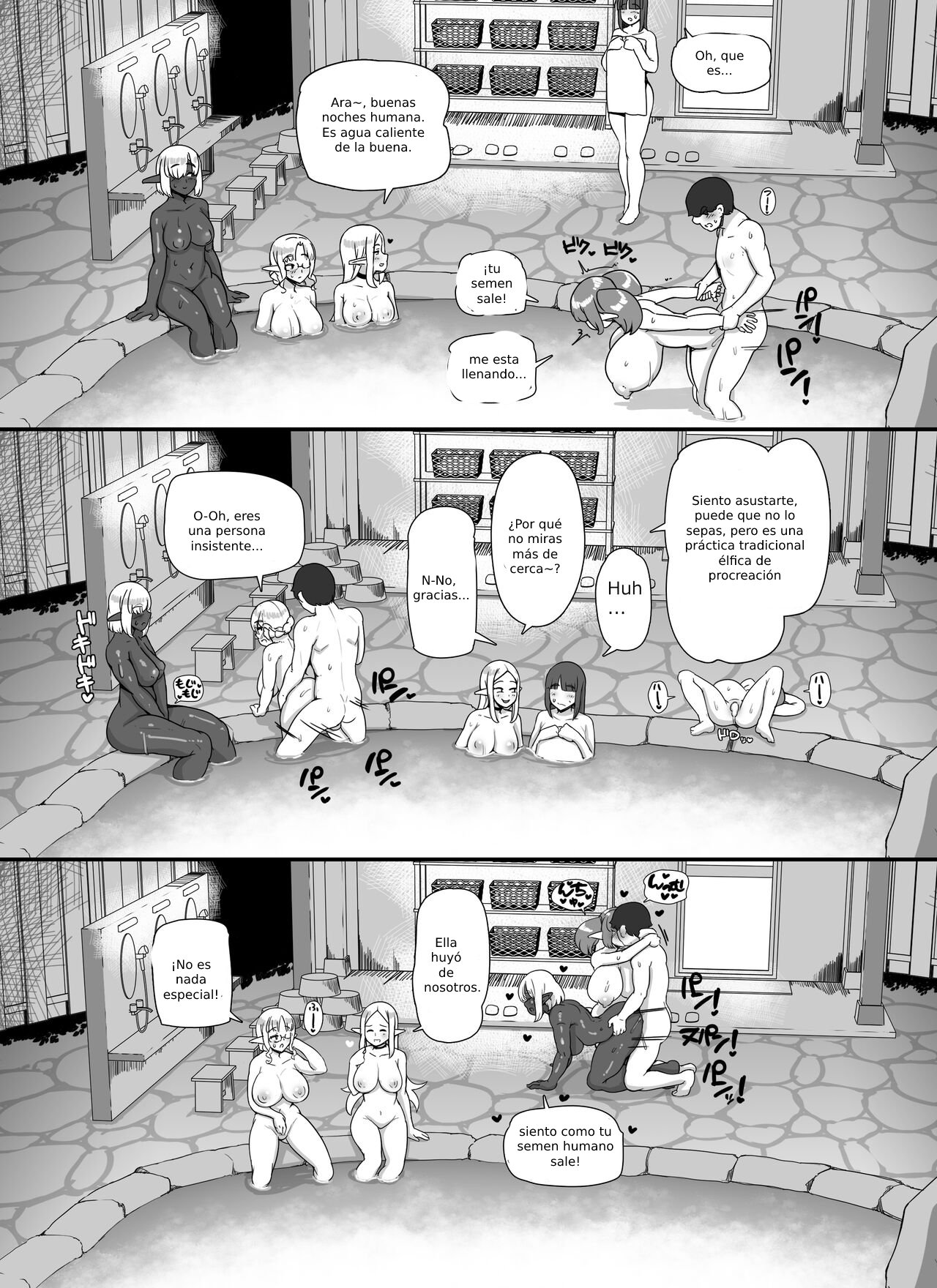 [nounanka (Abubu)] Ningen Danna Mochi Hitozuma Elf Muke Ninkatsu Salon e Youkoso [Spanish] image number 49