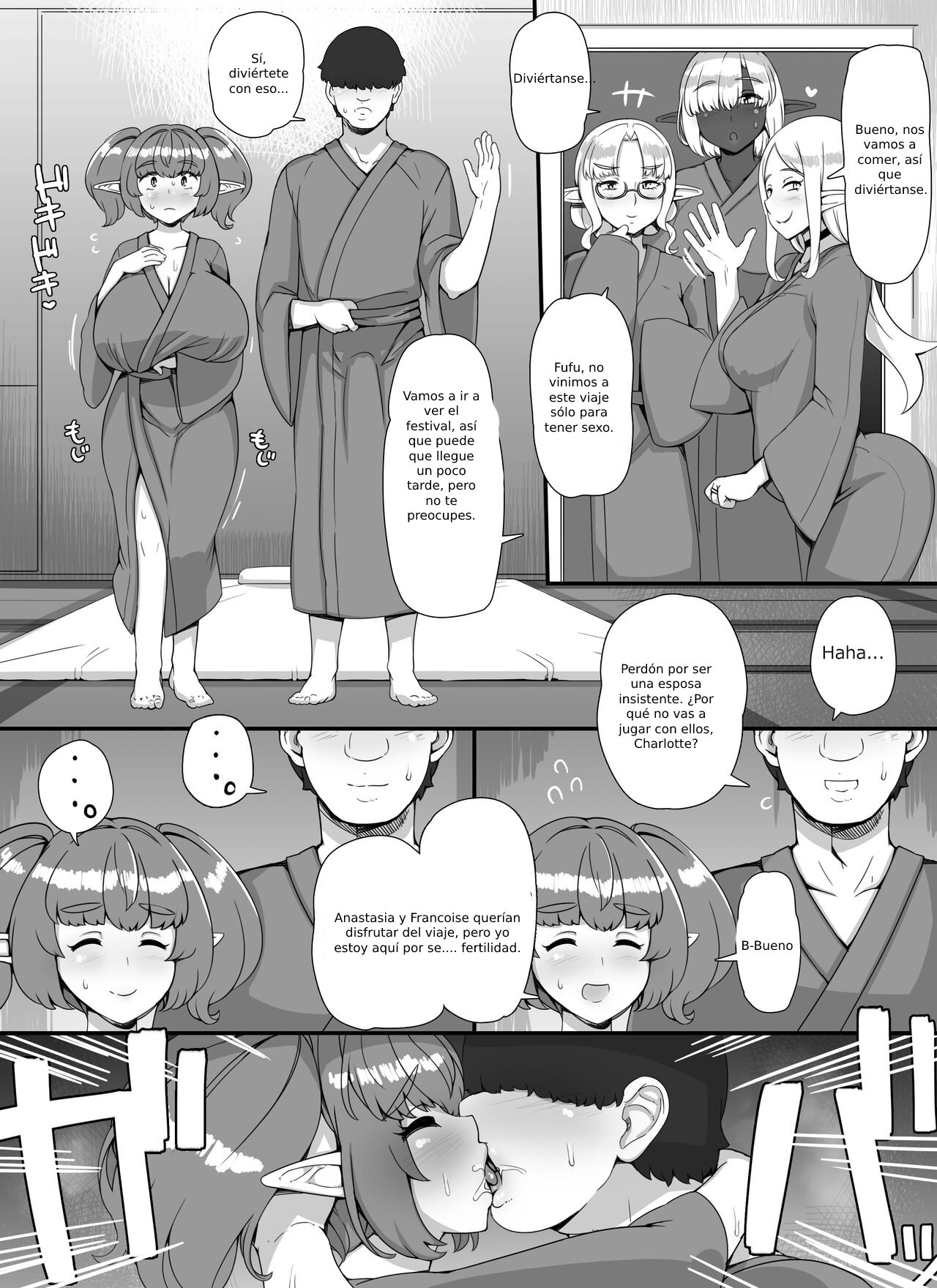 [nounanka (Abubu)] Ningen Danna Mochi Hitozuma Elf Muke Ninkatsu Salon e Youkoso [Spanish] image number 51