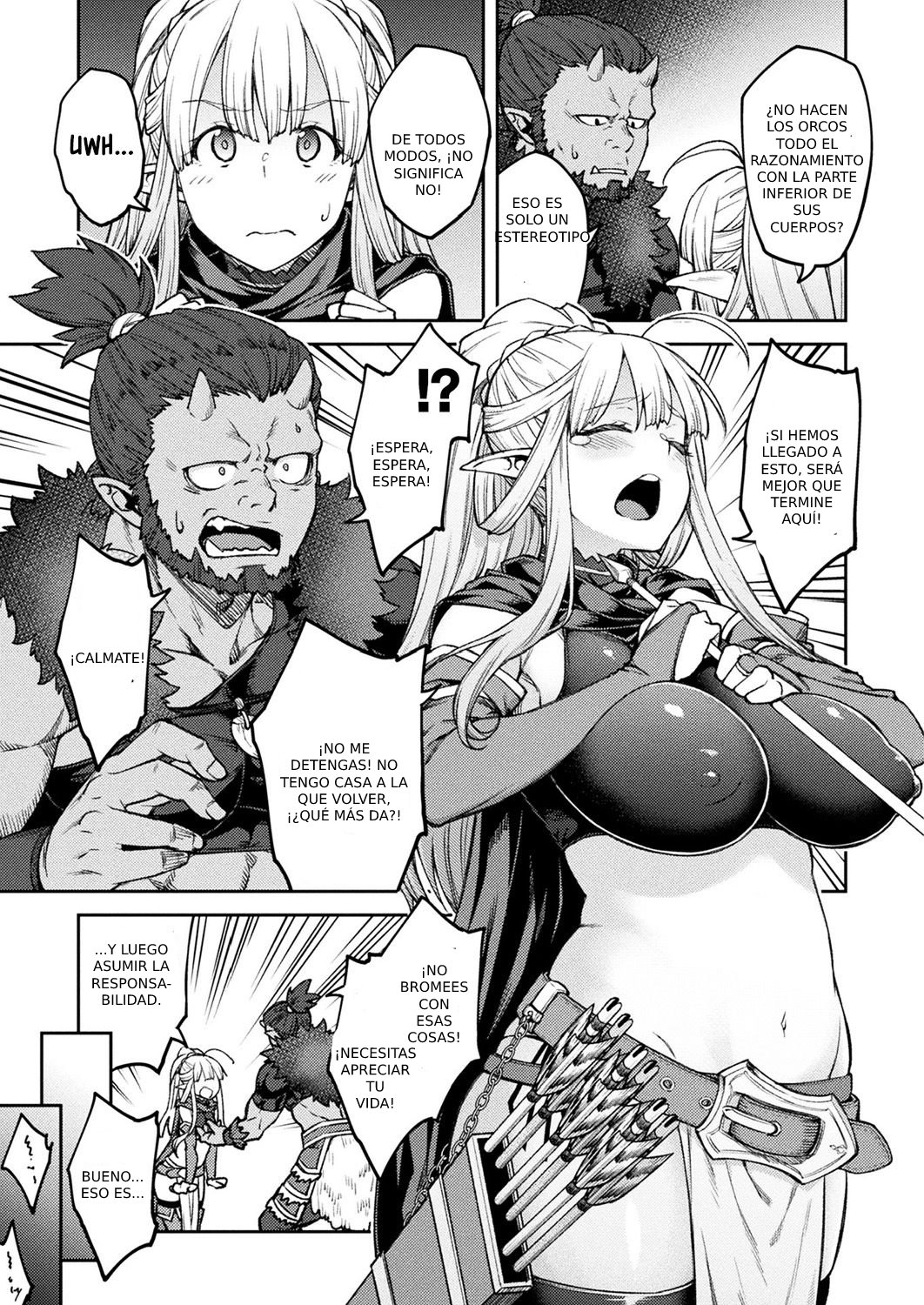 [Hiroya] Himono Elf, Kozukuri o Suru. (COMIC Unreal 2019-04 Vol. 78) [Spanish] [Digital] numero di immagine  5