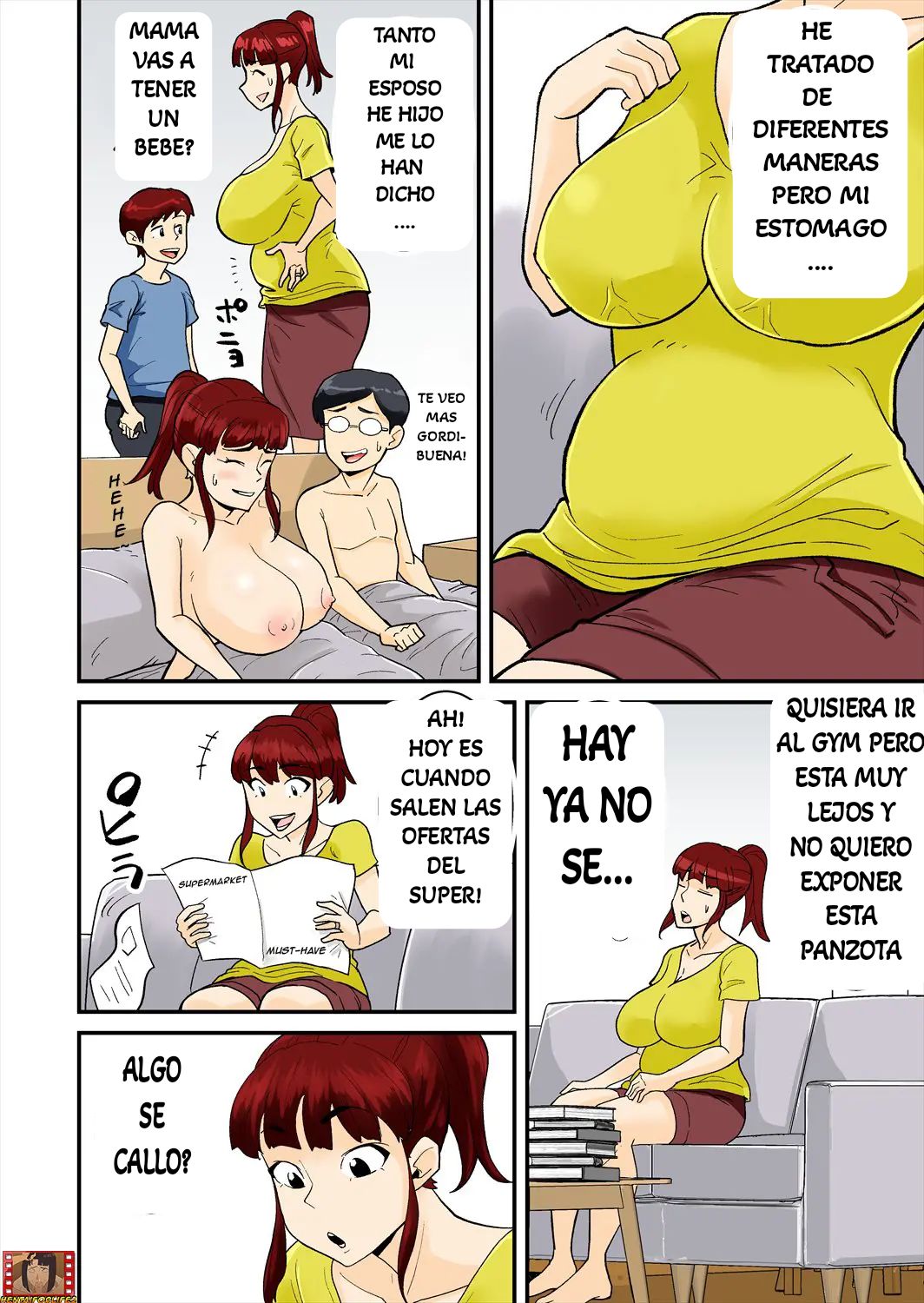 [Nobishiro,Nobi, Nobishiro] Mama Wa DQN Ni Mawasareru [spanish] [Oppai Llover] image number 3