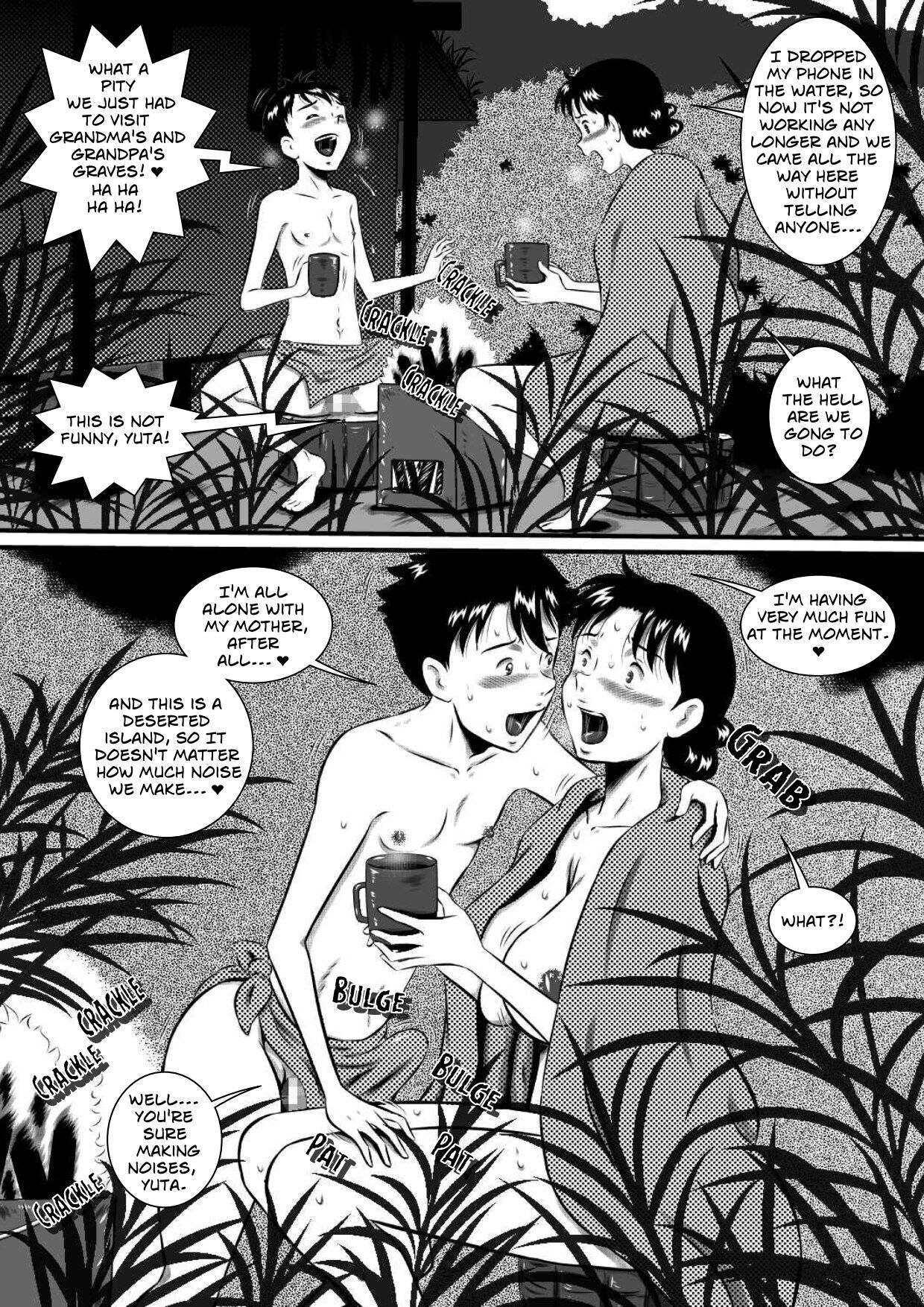 [Milkdou Shoukai (Milk Koubou)] Kaa-san, Kaa-san! Kaa-saaaan! Mujintou, Oyako Futari de Yagai Sex! | Mother, Mother - Mother And Son Have Sex, On An Abandon Island [English] 图片编号 6