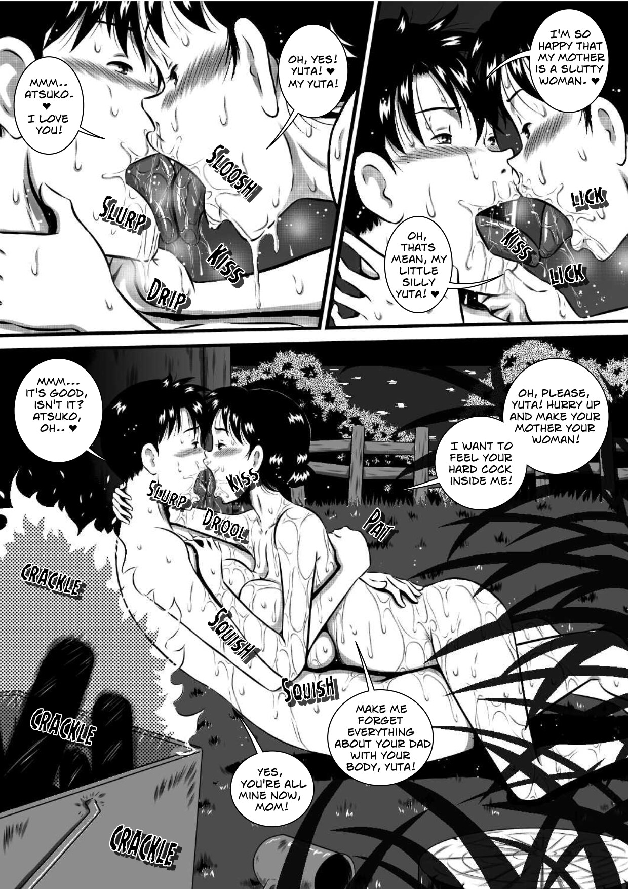 [Milkdou Shoukai (Milk Koubou)] Kaa-san, Kaa-san! Kaa-saaaan! Mujintou, Oyako Futari de Yagai Sex! | Mother, Mother - Mother And Son Have Sex, On An Abandon Island [English] 图片编号 13