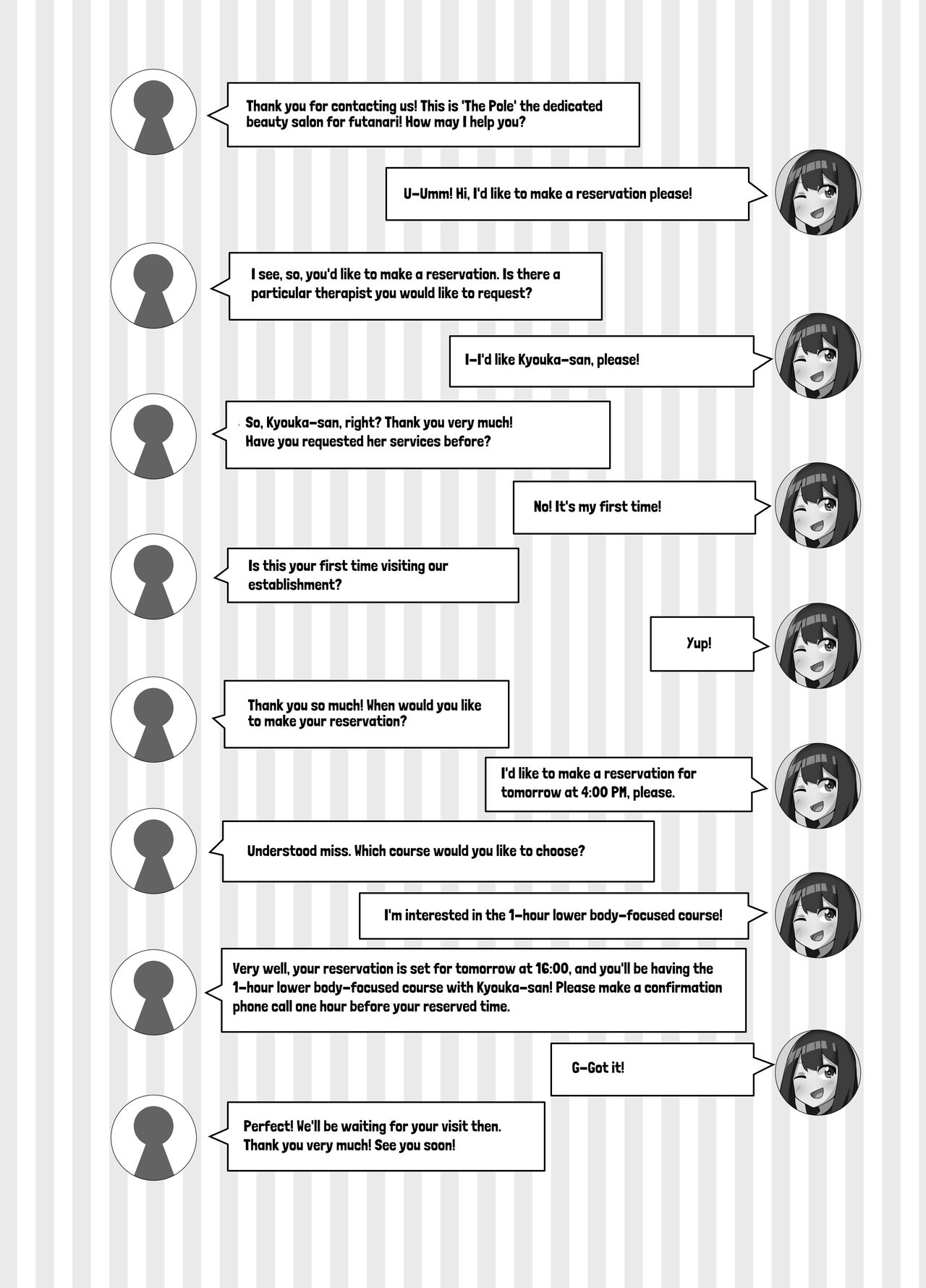 [Kosuko Teikoku (Sella)] Futanari Kaiwai no Ecchi na Omise ni Itte Mita! ~Kenzen? Esthe-ten Hen~ | I went to the naughty shops in the futanari neighborhood! ~Wholesome? Beauty Salon~ [Digital] [English] [Suzuki Marmalade] 图片编号 3