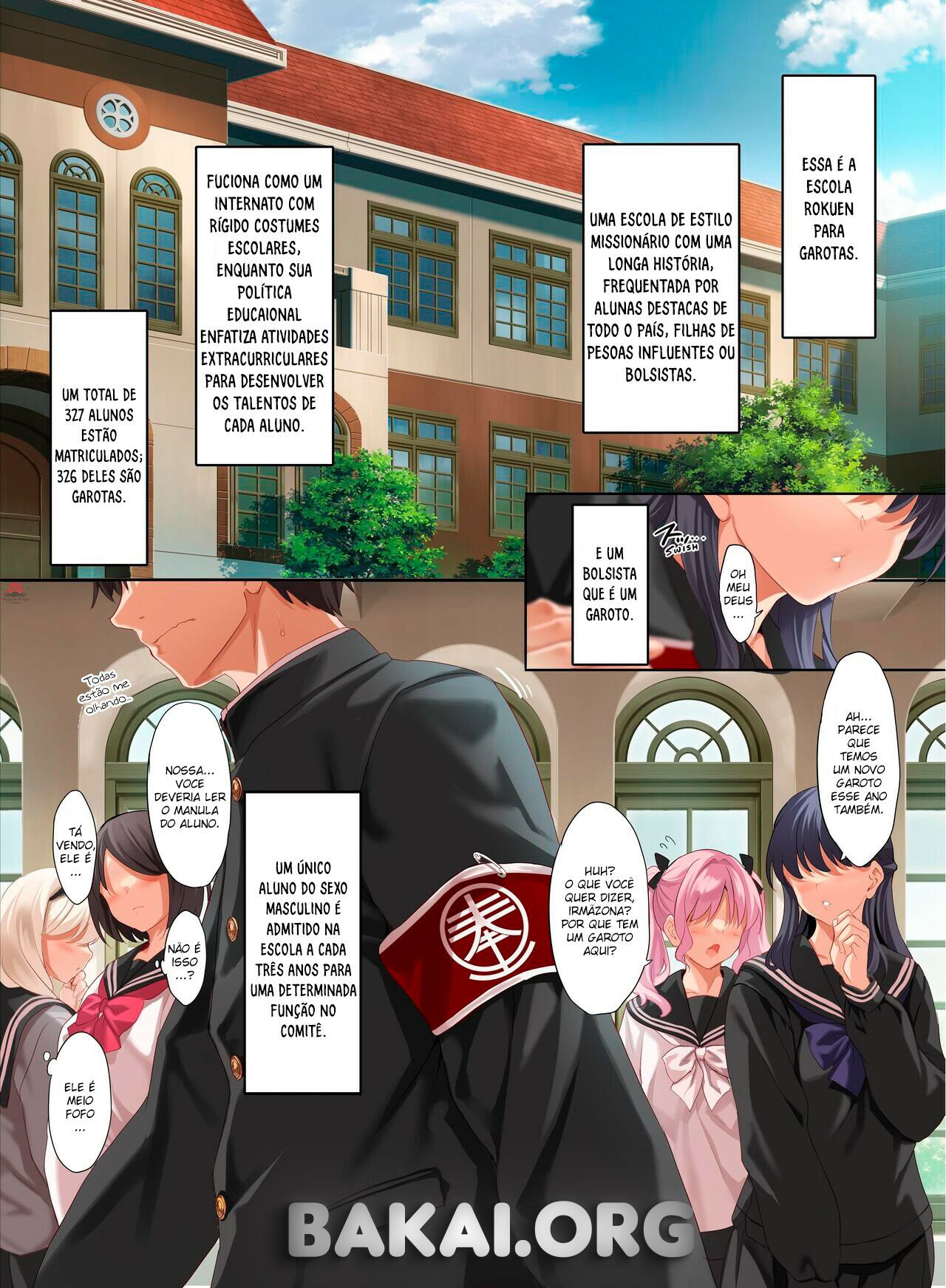 [clesta (Cle Masahiro)] Jogakkou de Otoko Hitori na node Kousoku de Seiyoku no Hakeguchi ni Sareru Nichijou [pt-BR] [Mr_CheetosBr] - Bakai.org image number 3